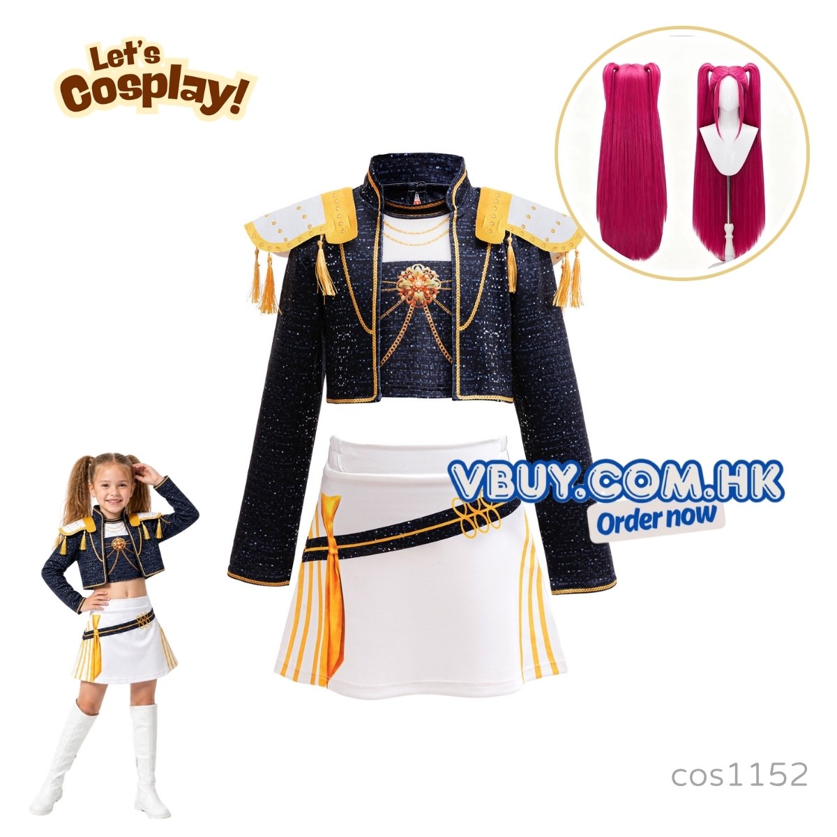 Mira 黑金Demon Hunters Cosplay服裝 女童舞台表演服 角色造型套裝 cos1152