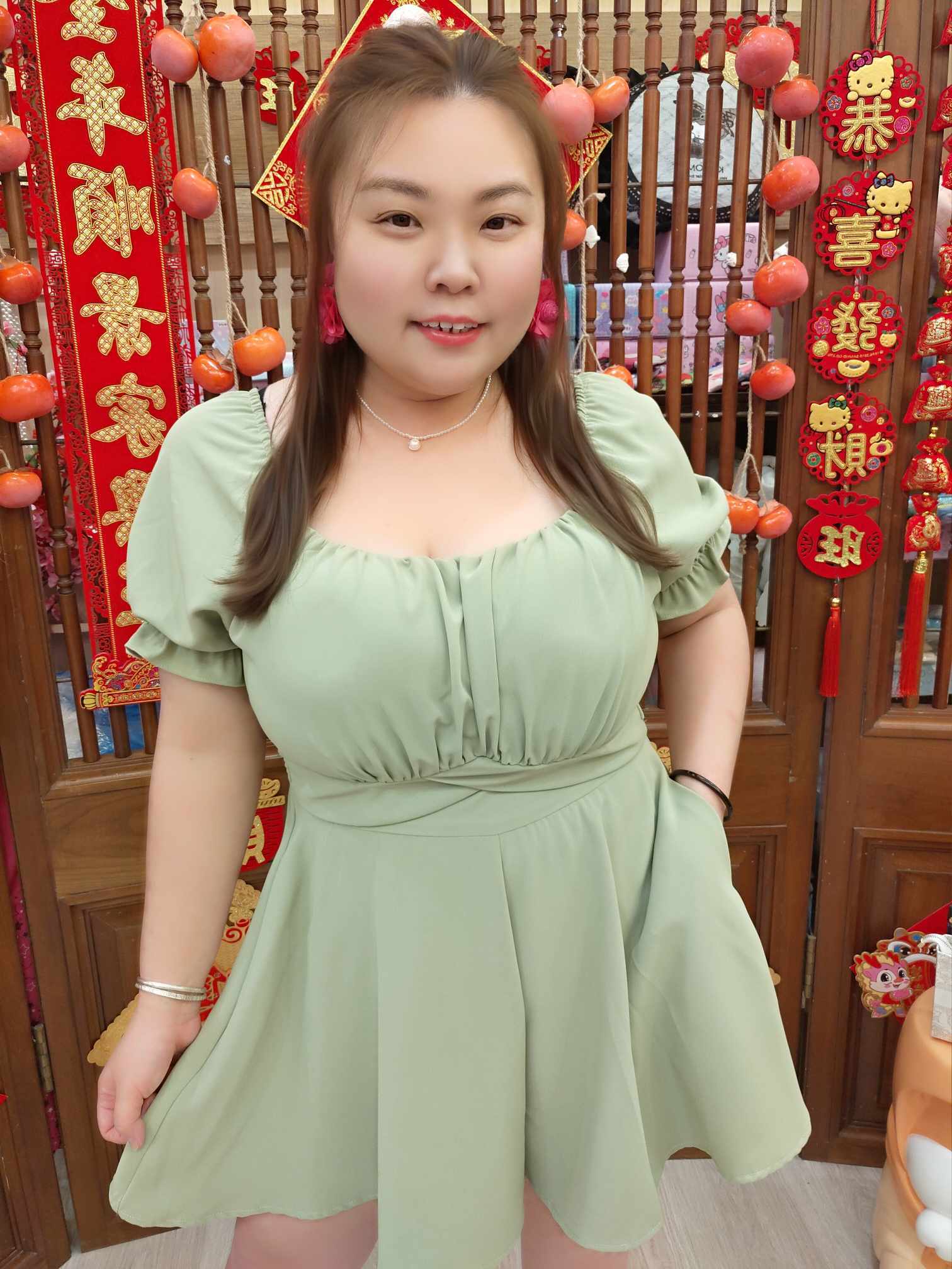 TW#5792 大U领淑女设计款连体裤裙