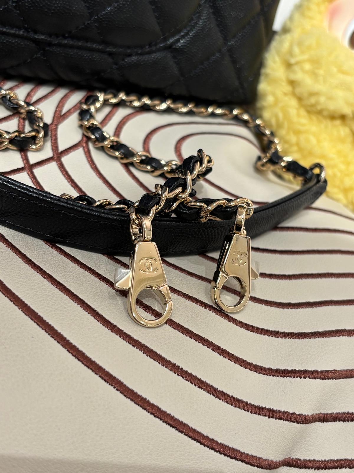 Chanel coco handle small 黑色荔枝牛皮 100%Authentic ,98%new  ✅專門店收據✅31card✅dust bag✅box 