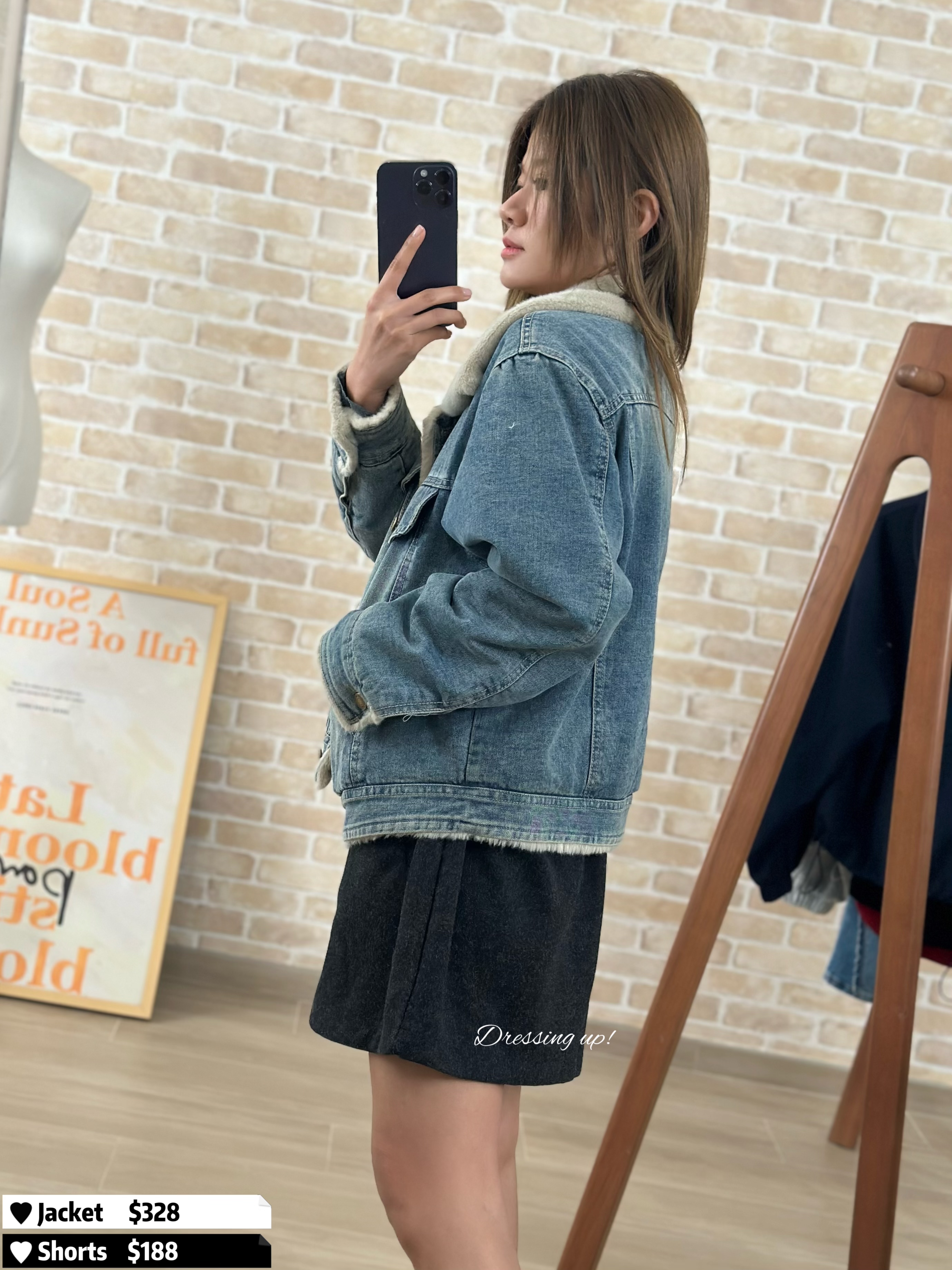 極暖丹寧｜毛毛里牛仔褸