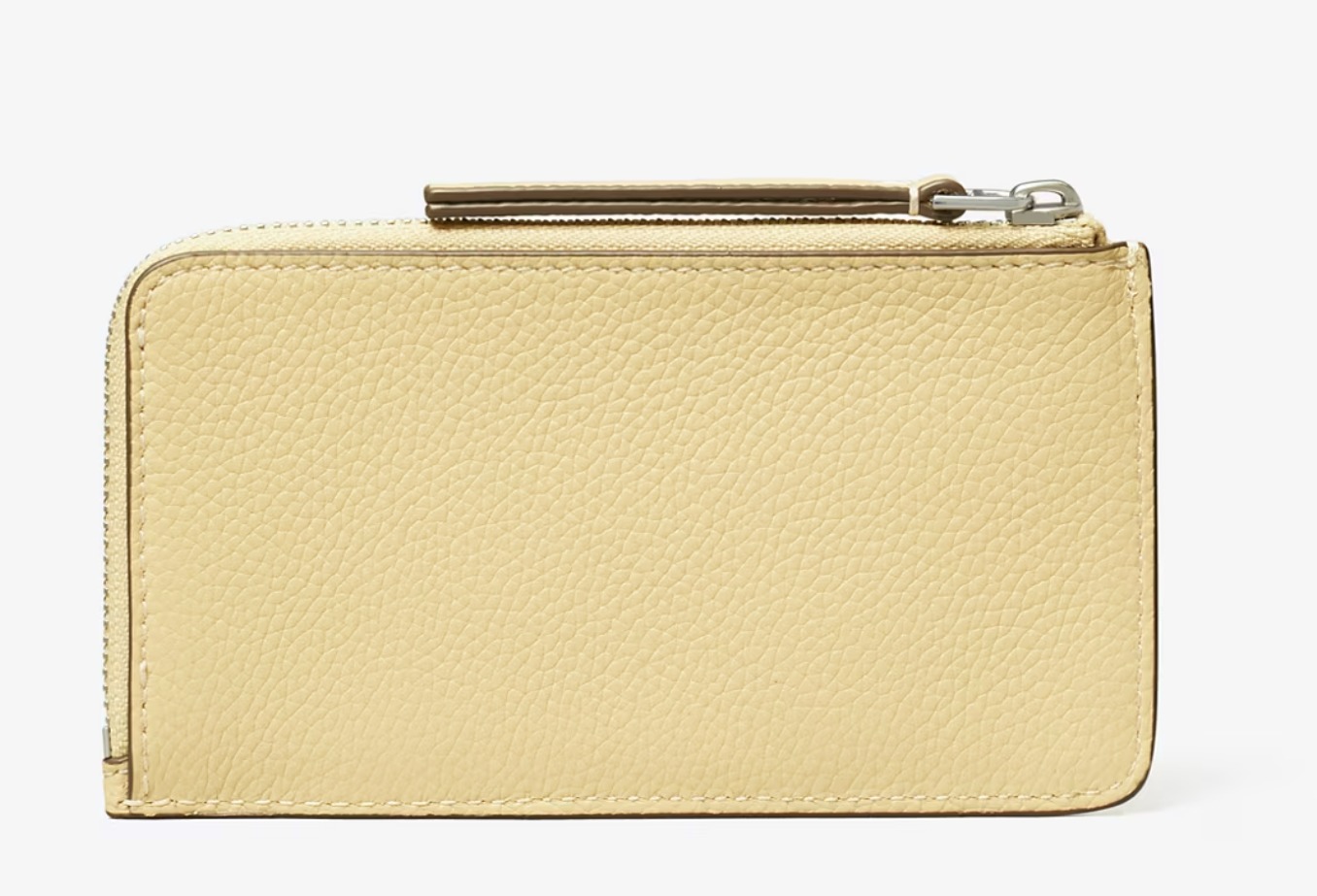 Tory Burch Robinson Pebbled Top -Zip Card Case