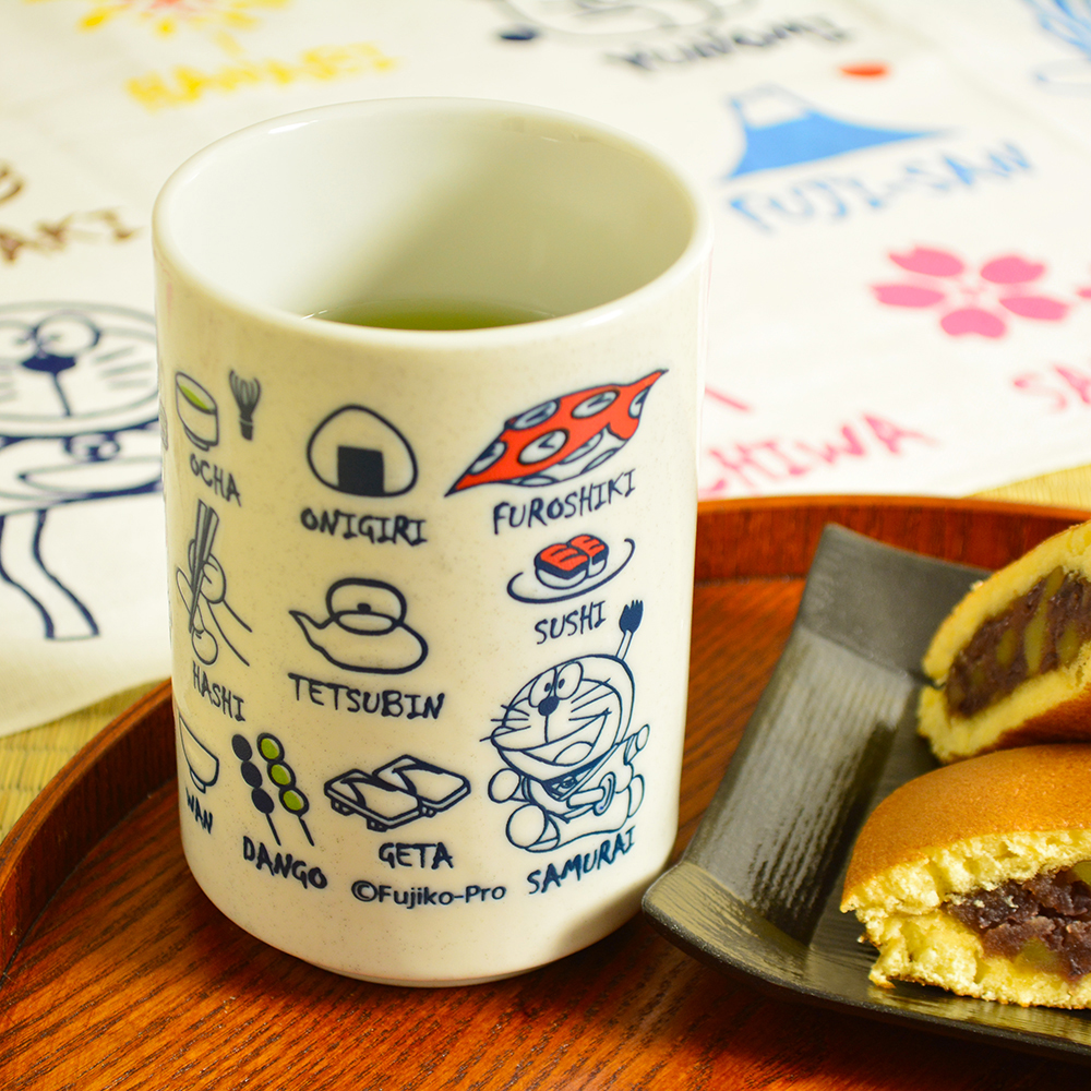 [訂購] 多啦A夢美濃燒茶杯 毛巾