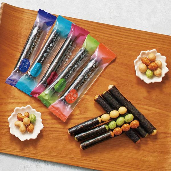 🆕【⭐訂購⭐】🌀 🇯🇵 日本直送 #日本製 風雅卷 海苔菓子（5種口味）（12入）🌀 [ELID-0182] 
