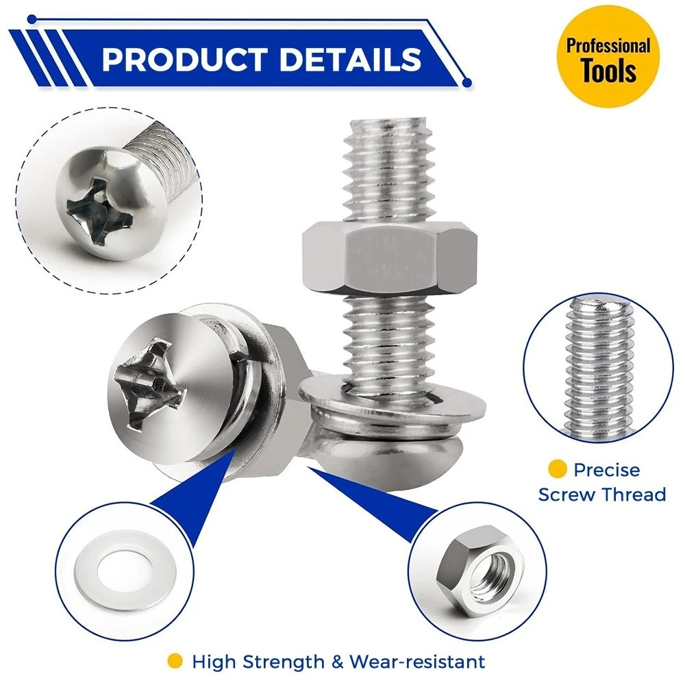 家用螺母螺帽螺釘墊片套裝 D套裝 24種 (M3,M4,M5,M6) UA0549