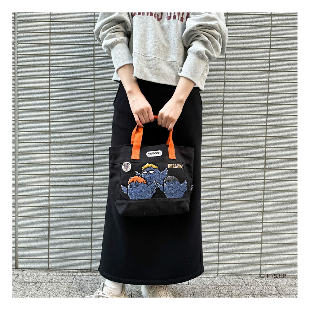 🆕【⭐訂購⭐】🇯🇵 日本直送 🌀 #排球少年 x #OUTDOOR sagara刺繡 帆布tote bag［4款選］🌀[ELCD-0056][260407]
