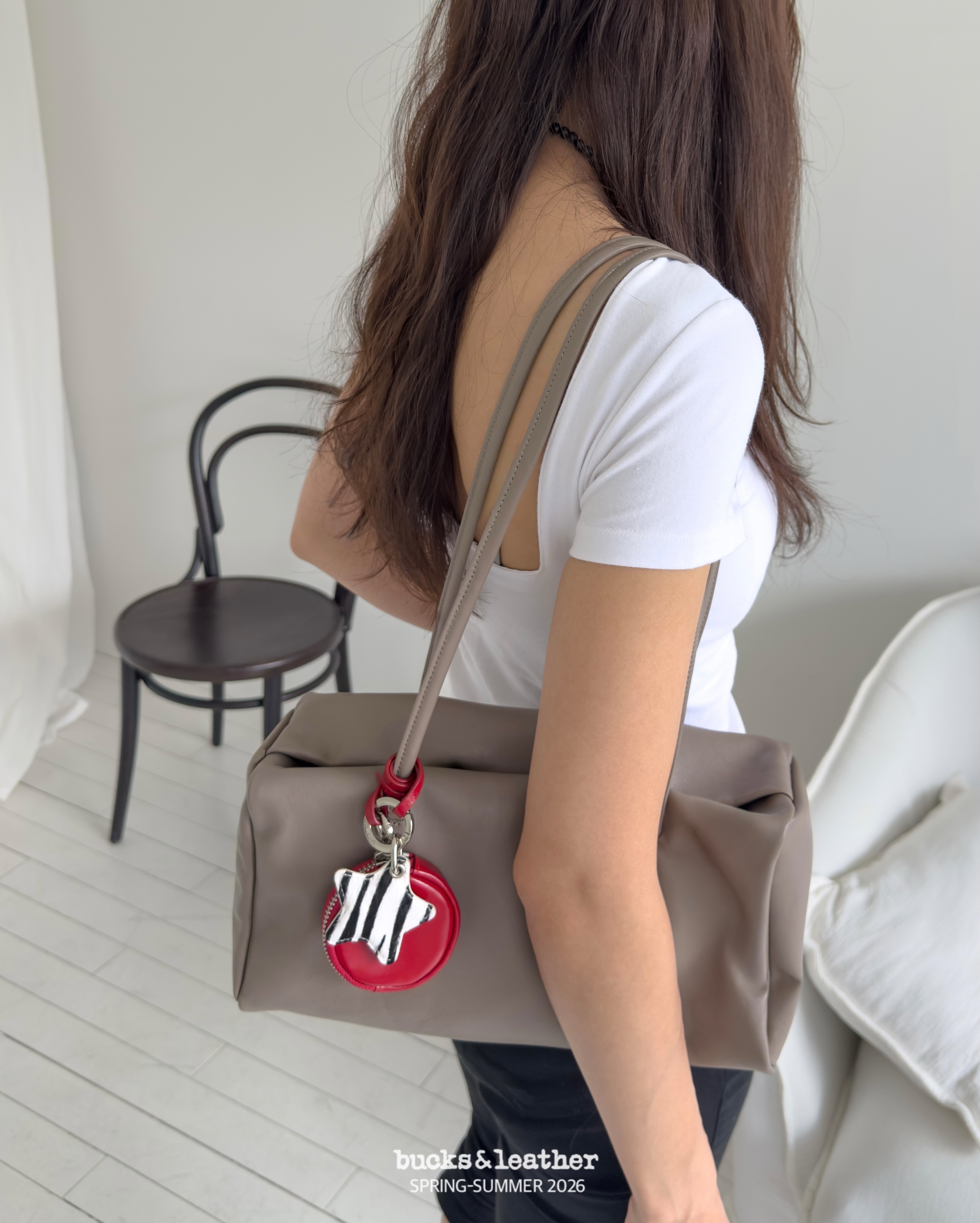 【26SS 】預訂_Brick Shoulder Bag By Bucks & leather