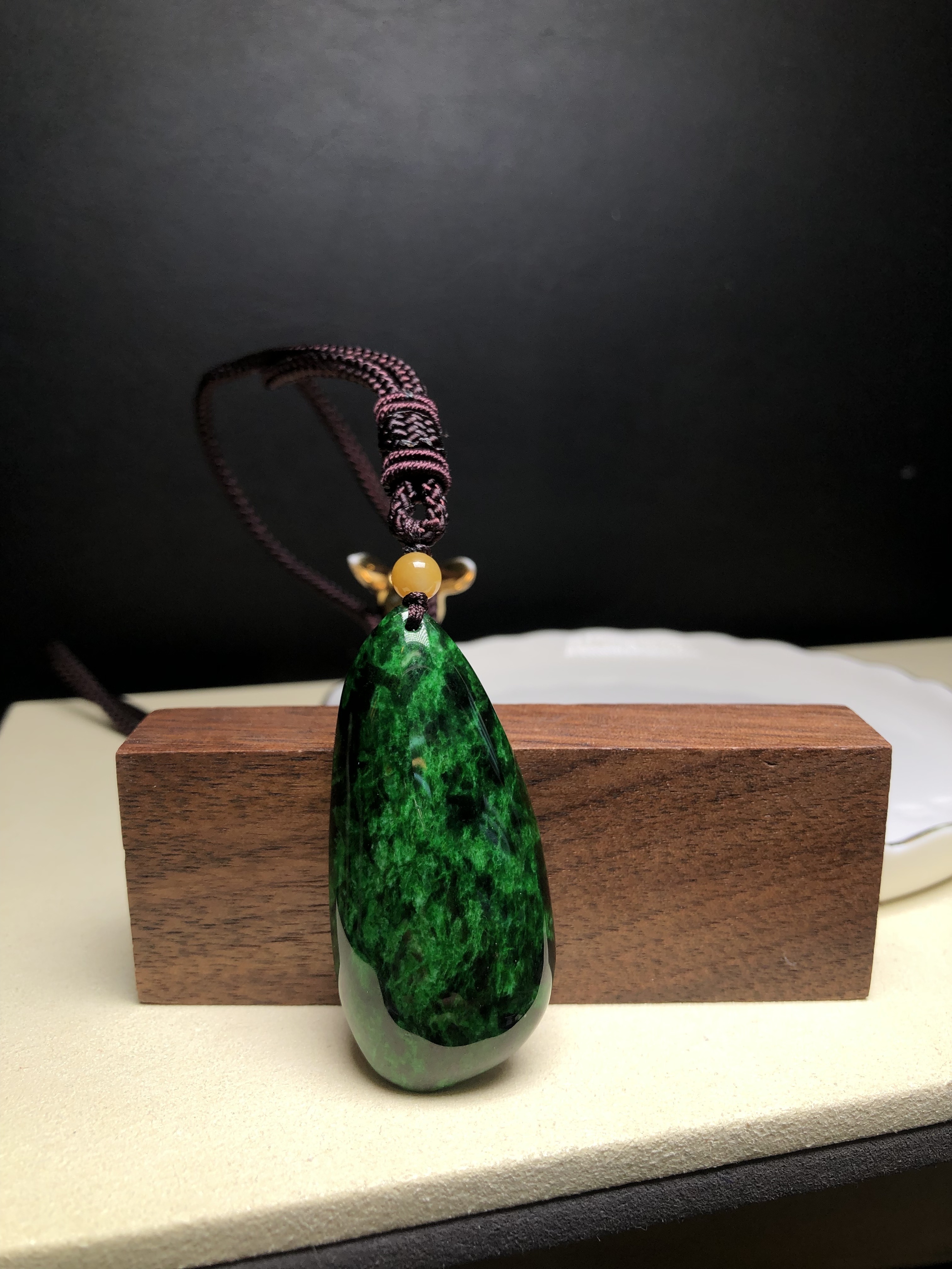 花青原石吊墜 B08122