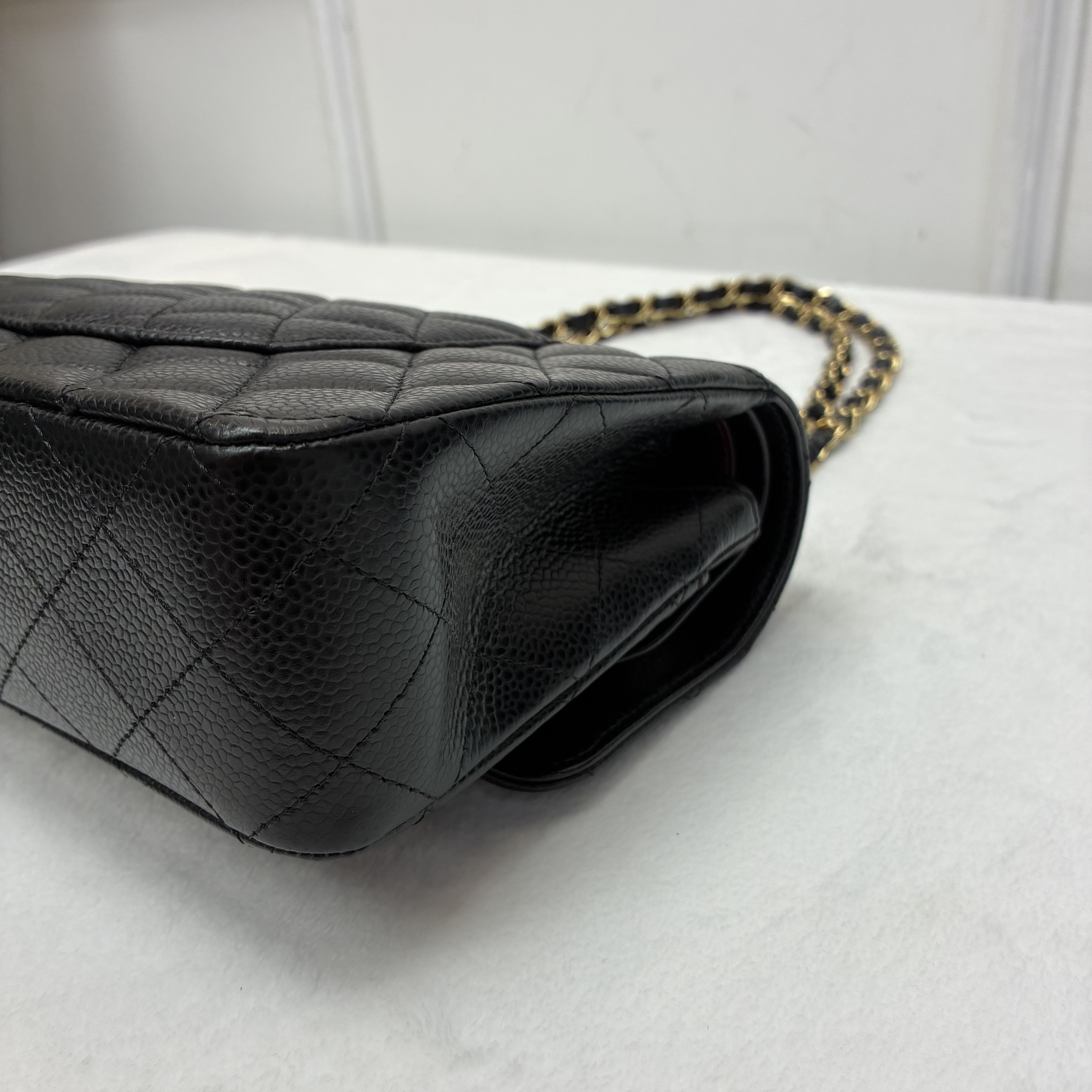 Chanel CF牛皮荔枝紋