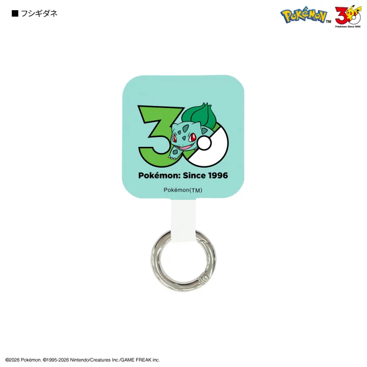 日本預訂📍日本Pokemon 30週年圖案電話掛片 2026年11月下旬到貨