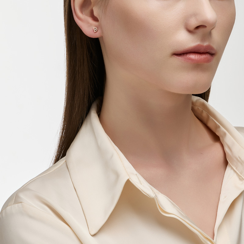 DIDIER DUBOT Miss Doux 玫瑰金耳環 (JDRERTF414S)