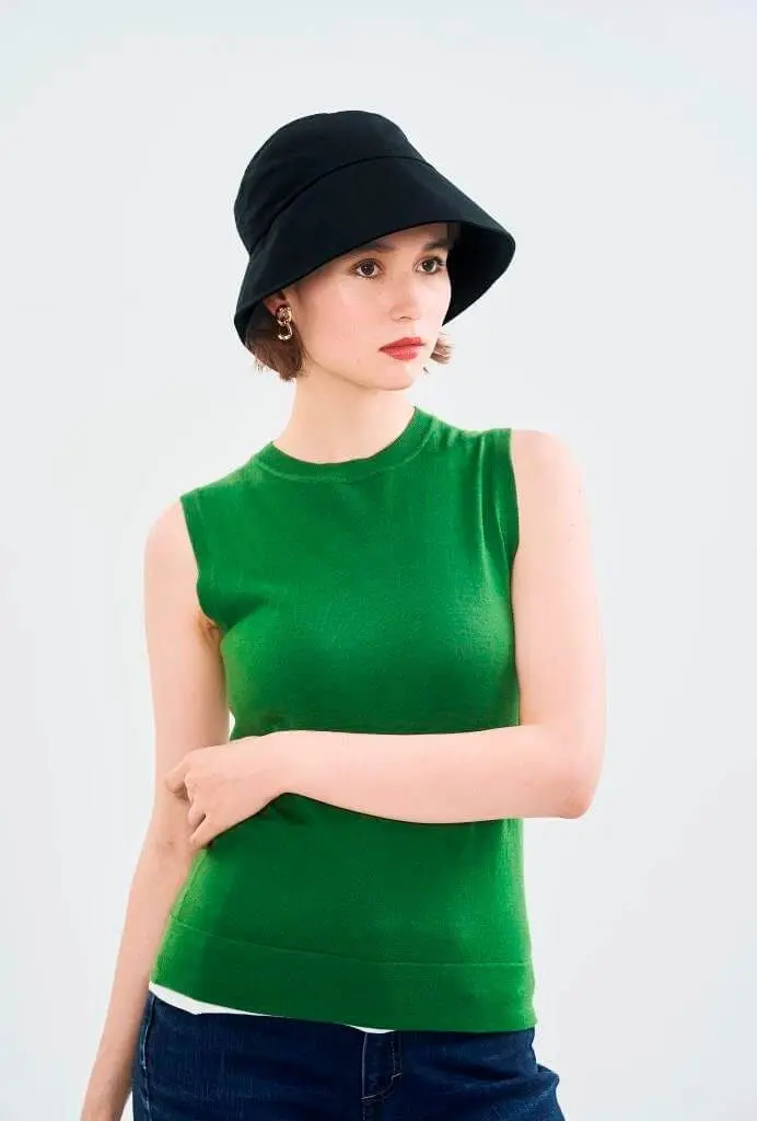 現貨🌸日本直送 |日本抗UV | 吸水速乾 | 撥水加工防曬帽/太陽帽/漁夫帽 （黑色）