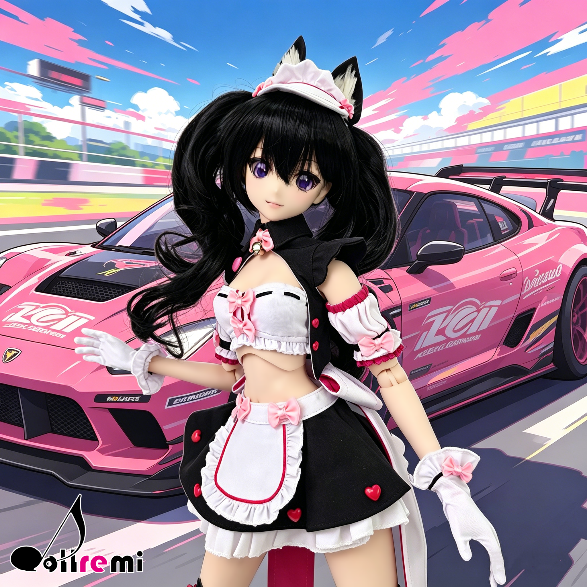 【dollremi】(DD0714) COS NEKOPARA Vol.1 Soleil opened! Chocolate Racing Girl Ver. 巧克力 賽車女郎 ver.