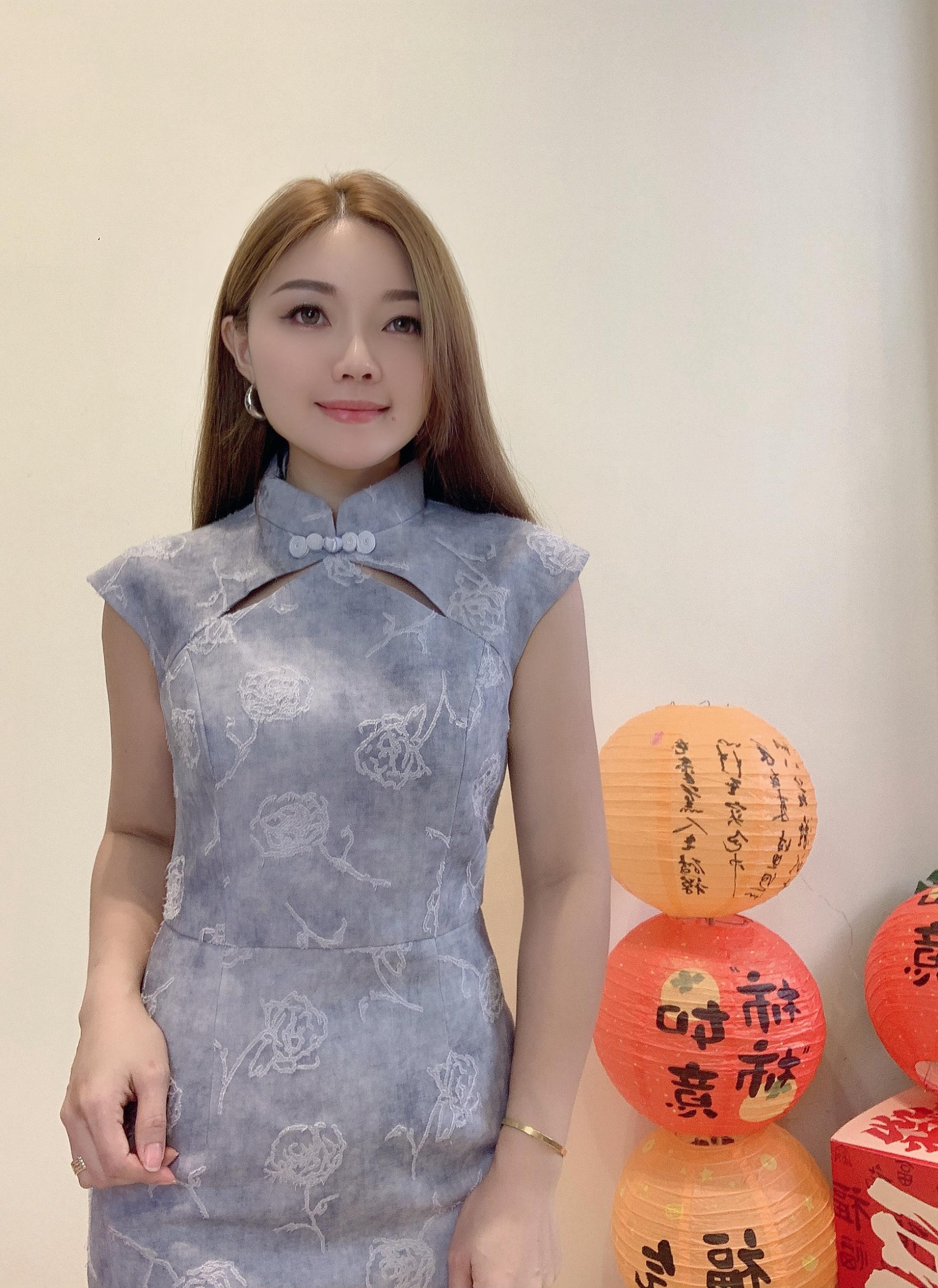 优雅旗袍连身裙 D0366