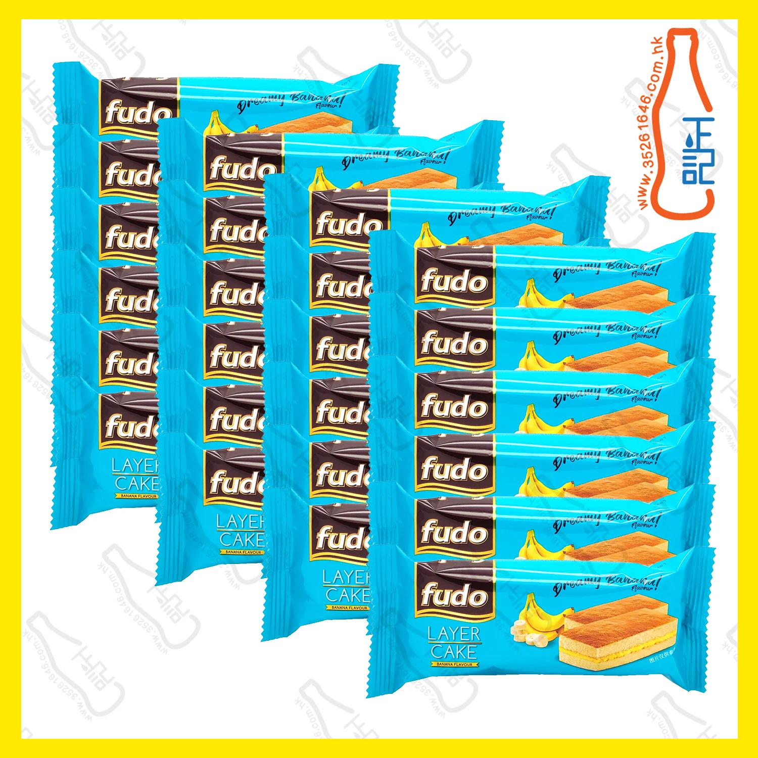 ==ORI0205 Fudo福多蛋糕 - 香蕉味 x 24條 /盒