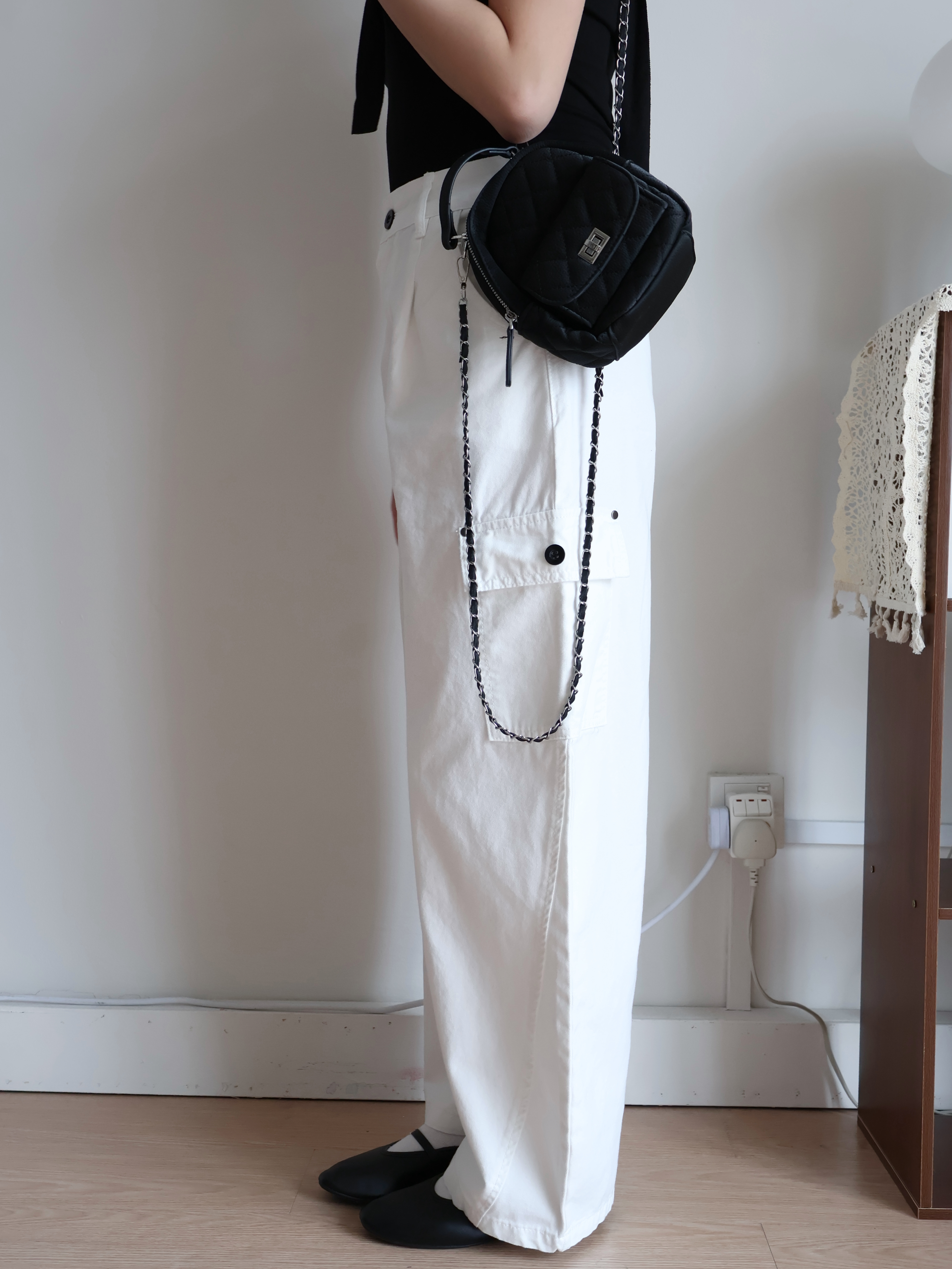 Heidi Barrel Jeans | White