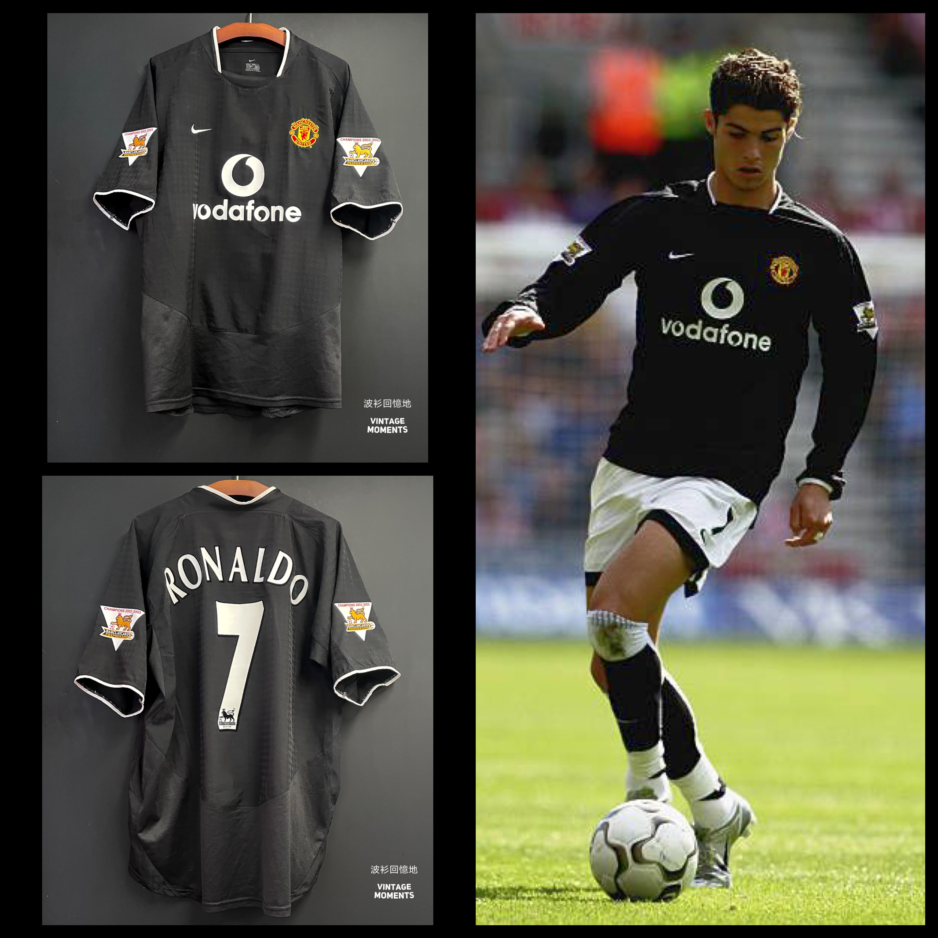 曼聯03/04客場 C朗拿度 MANCHESTER UNITED 2003-2004 AWAY SHIRT RONALDO