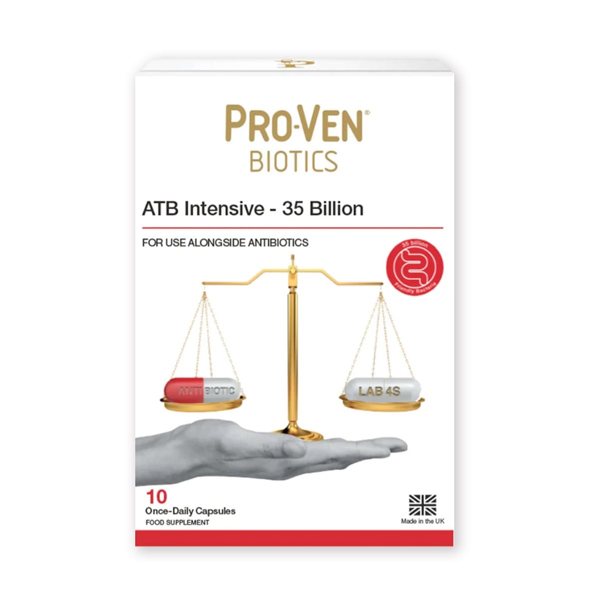 $98盒，2盒起$88盒。預訂❤️英國 ProVen Biotics ATB Intensive 密集型350億強化益生菌10粒 "可與抗生素一 起服用"❤️