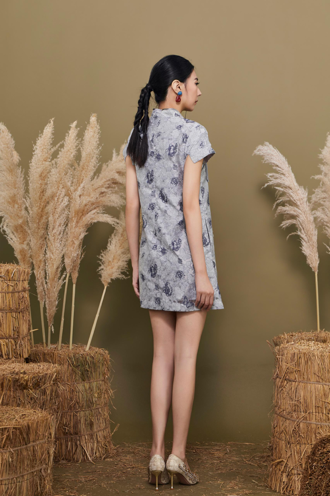 CD2167 Ethereal Blossom Qipao Dress