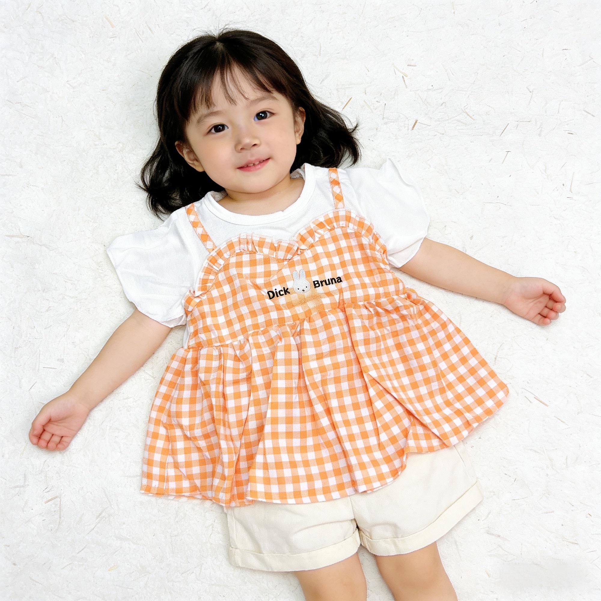 Miffy 格格橙色上衣裙（size100)