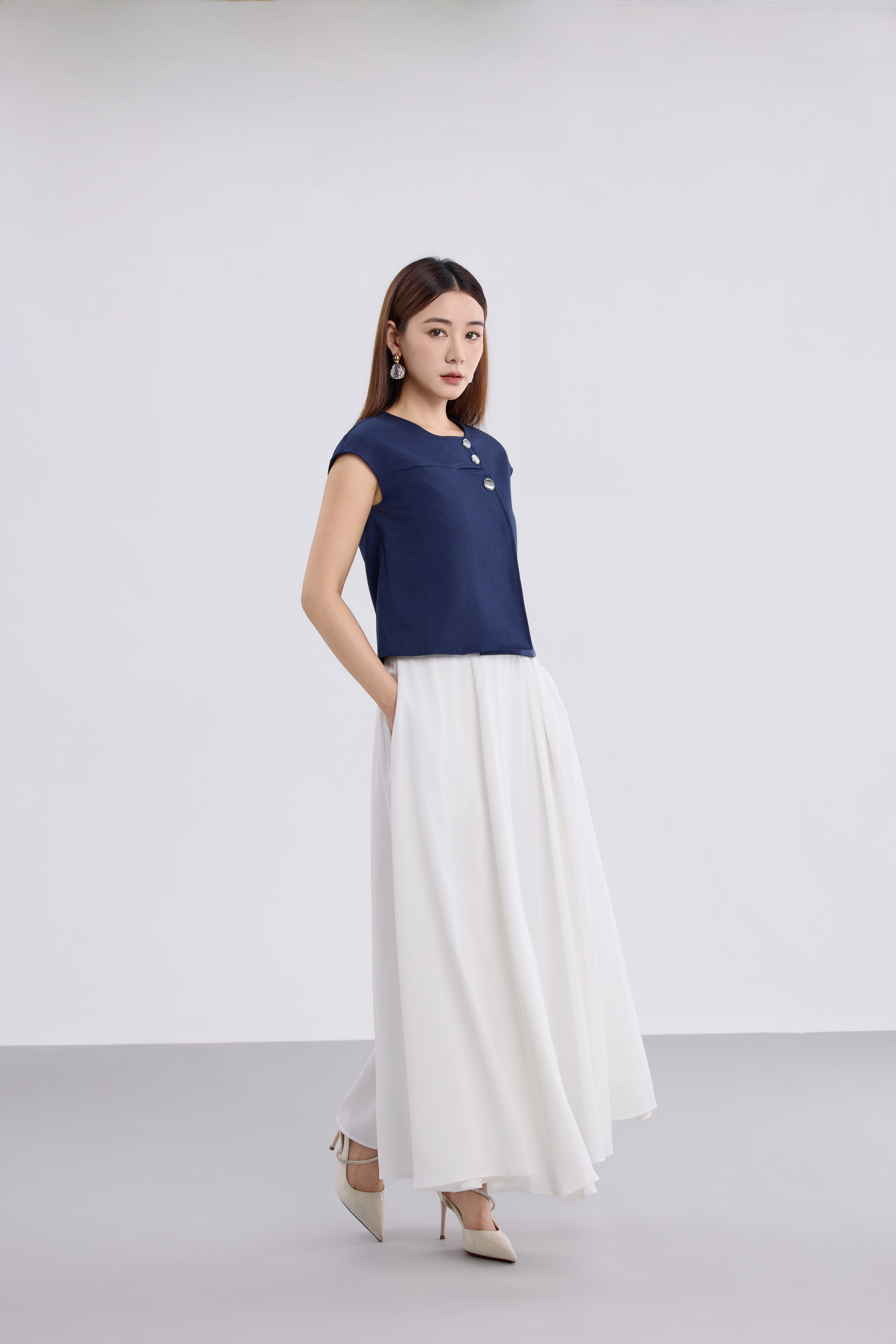 12241347 Celeste Grace Maxi Flare Skirt