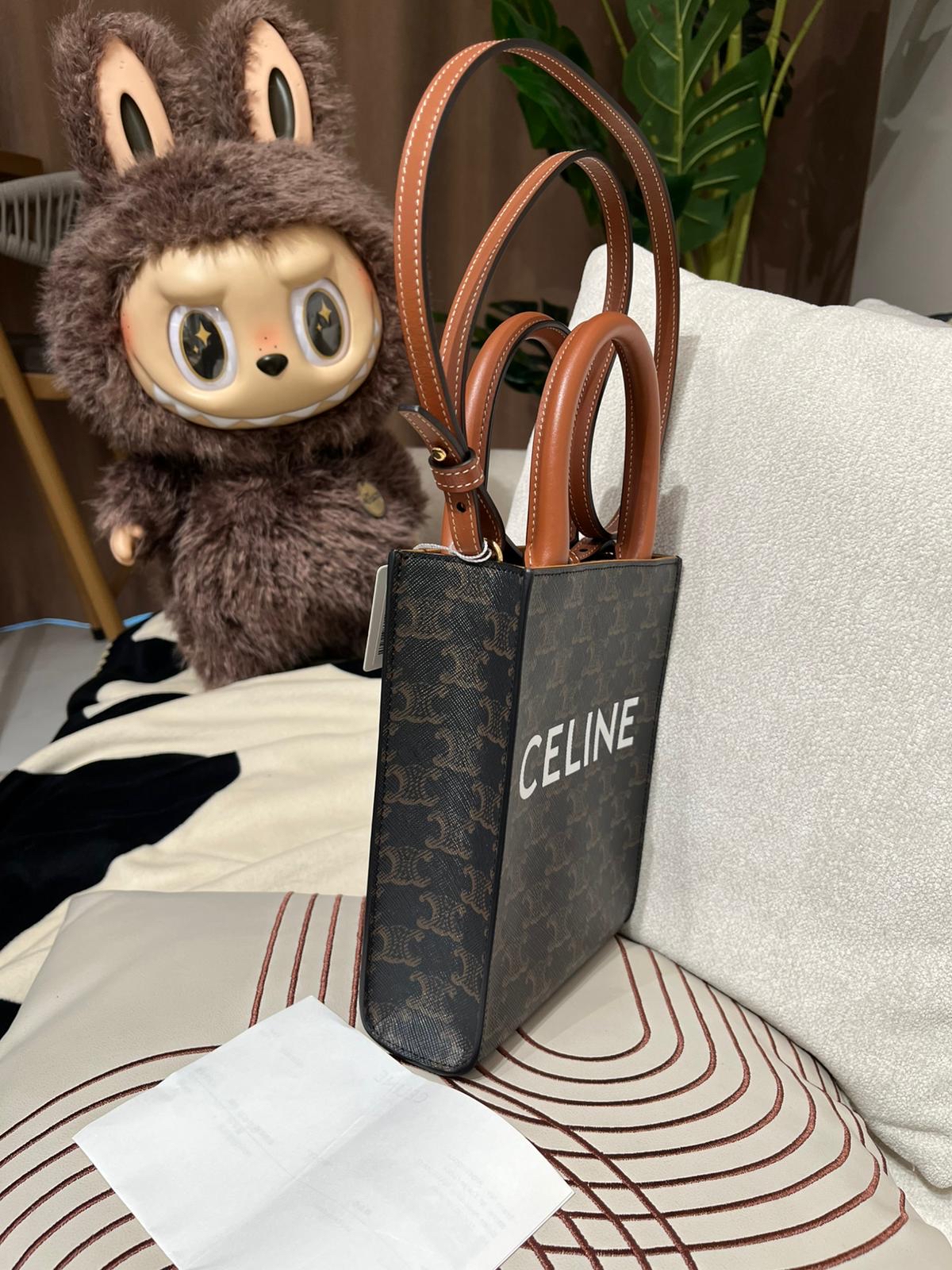 未使用品 Celine mini vertical cabas Tan 100%Authentic, Unused ✅澳門專門店收據23✅Dust bag