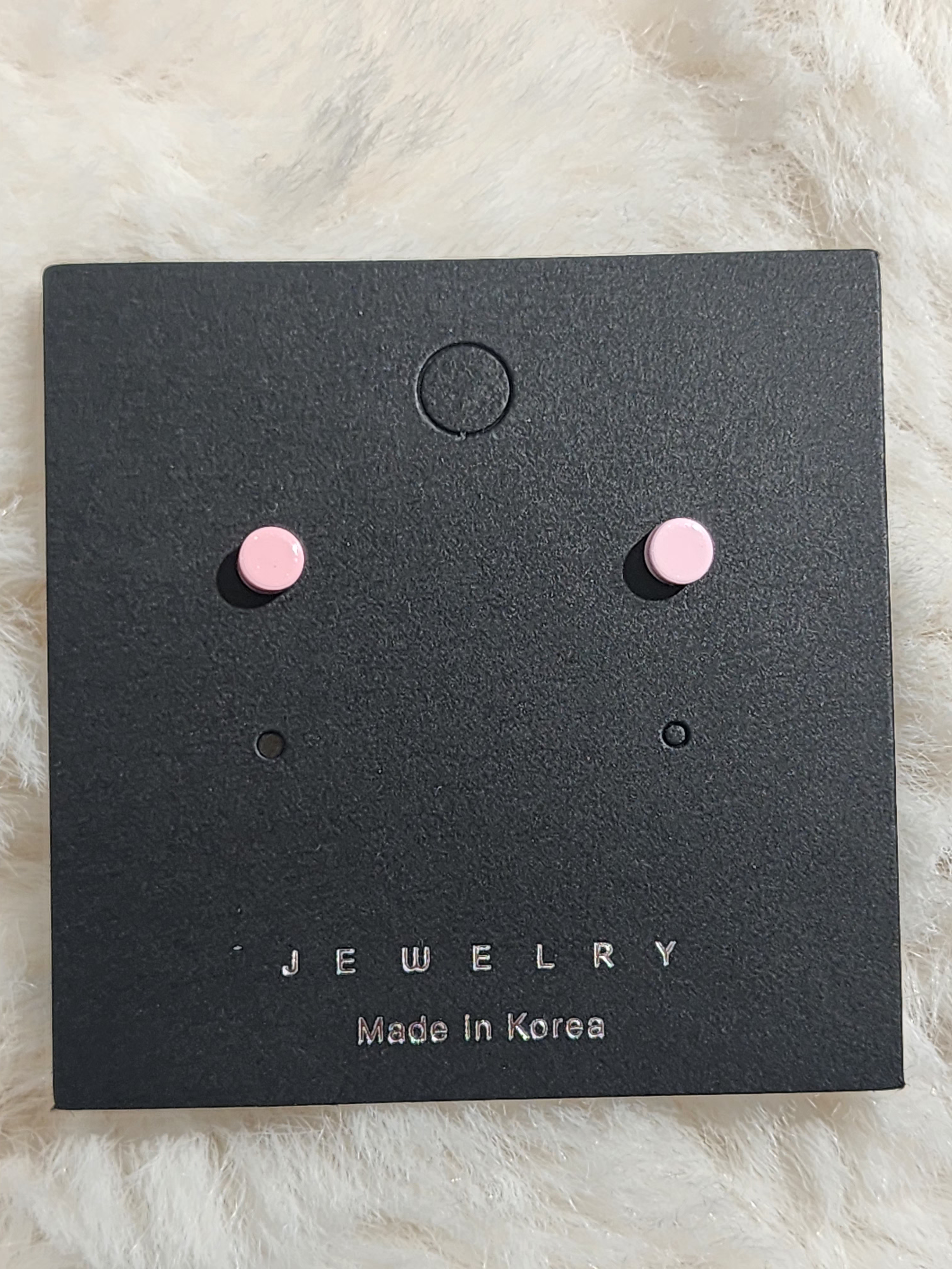 Ocr Mini Flat Circle Stud Earrings