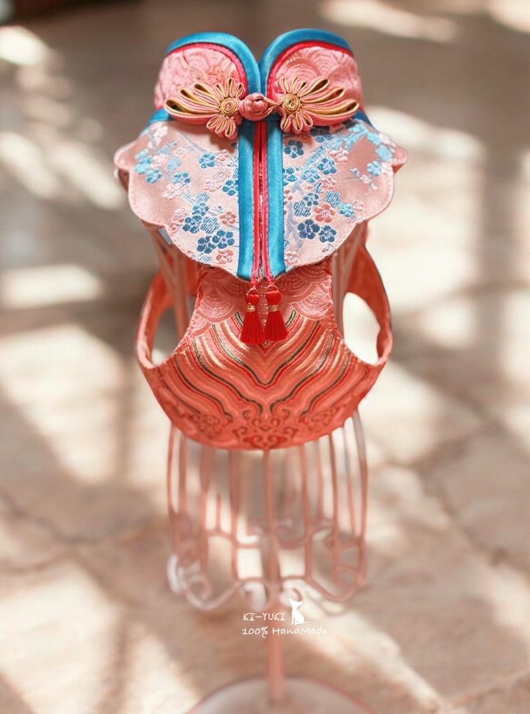 2026新春作品 賀歲寵物外出胸背帶 唐裝風格