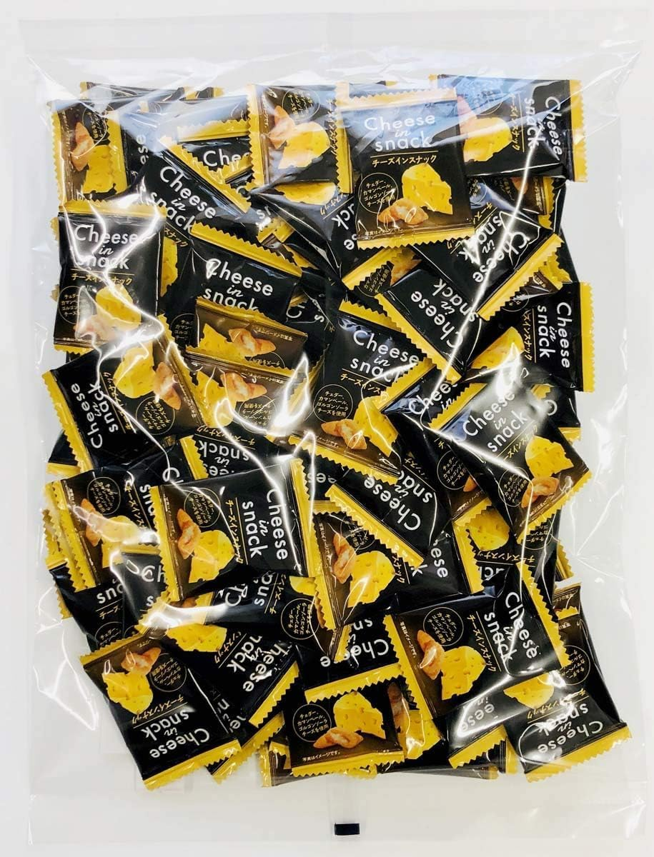 【日本直送】Cheese In Snack 三重芝士夾心脆餅 (100粒獨立包裝)｜芝士控必買零食