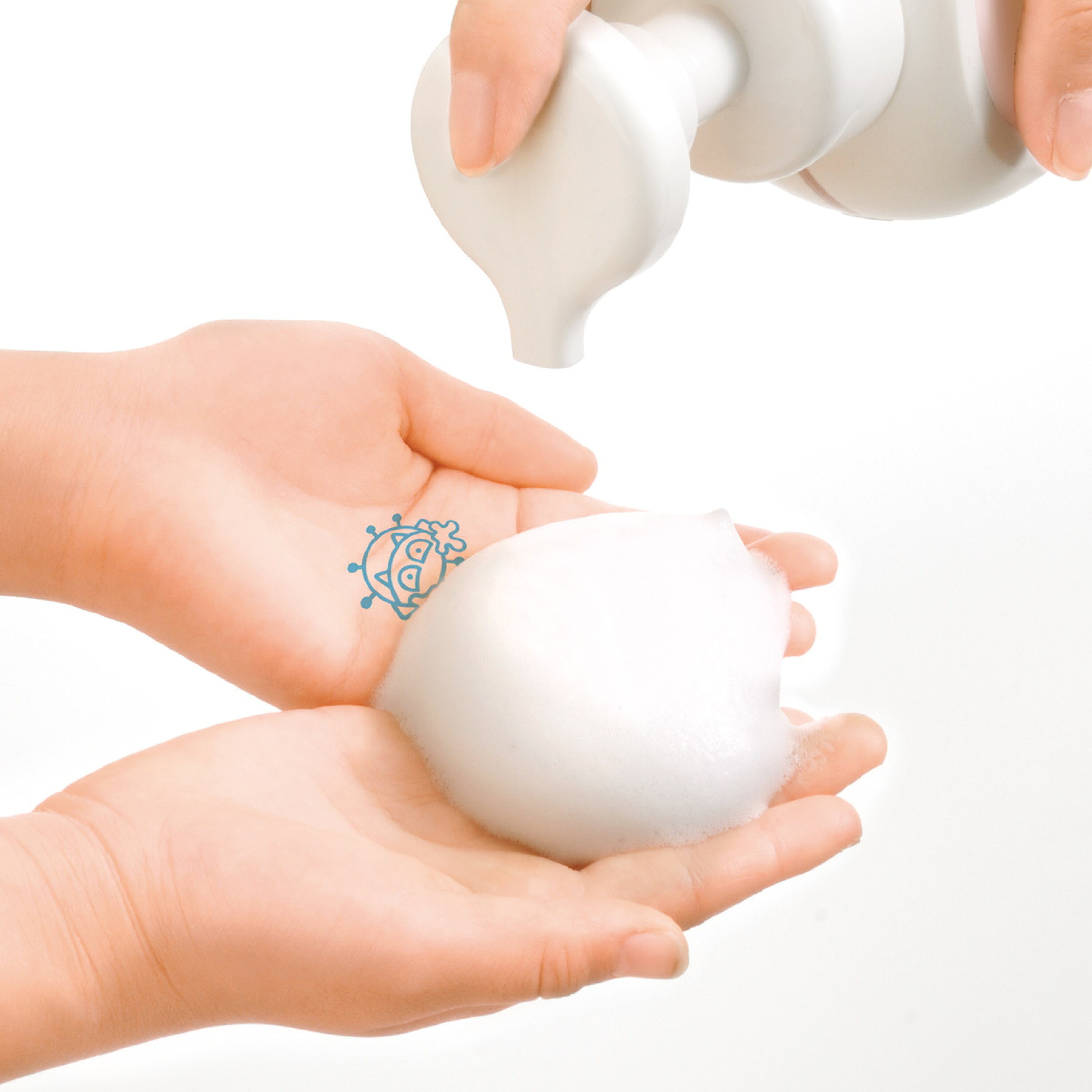 現貨🇯🇵細菌人兒童練習洗手印章 藍色