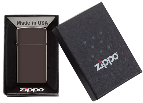 美國製造 | Zippo指定經銷商 Zippo 49266 纖薄棕打火機 – 輕巧栗色光澤 (纖薄口袋版)Slim Brown Lighter – Compact Chestnut Sheen Finish