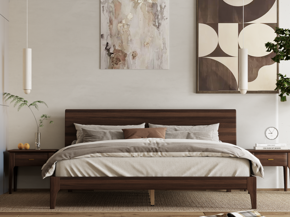 1.8米 / 1.5米 實木床架 8003