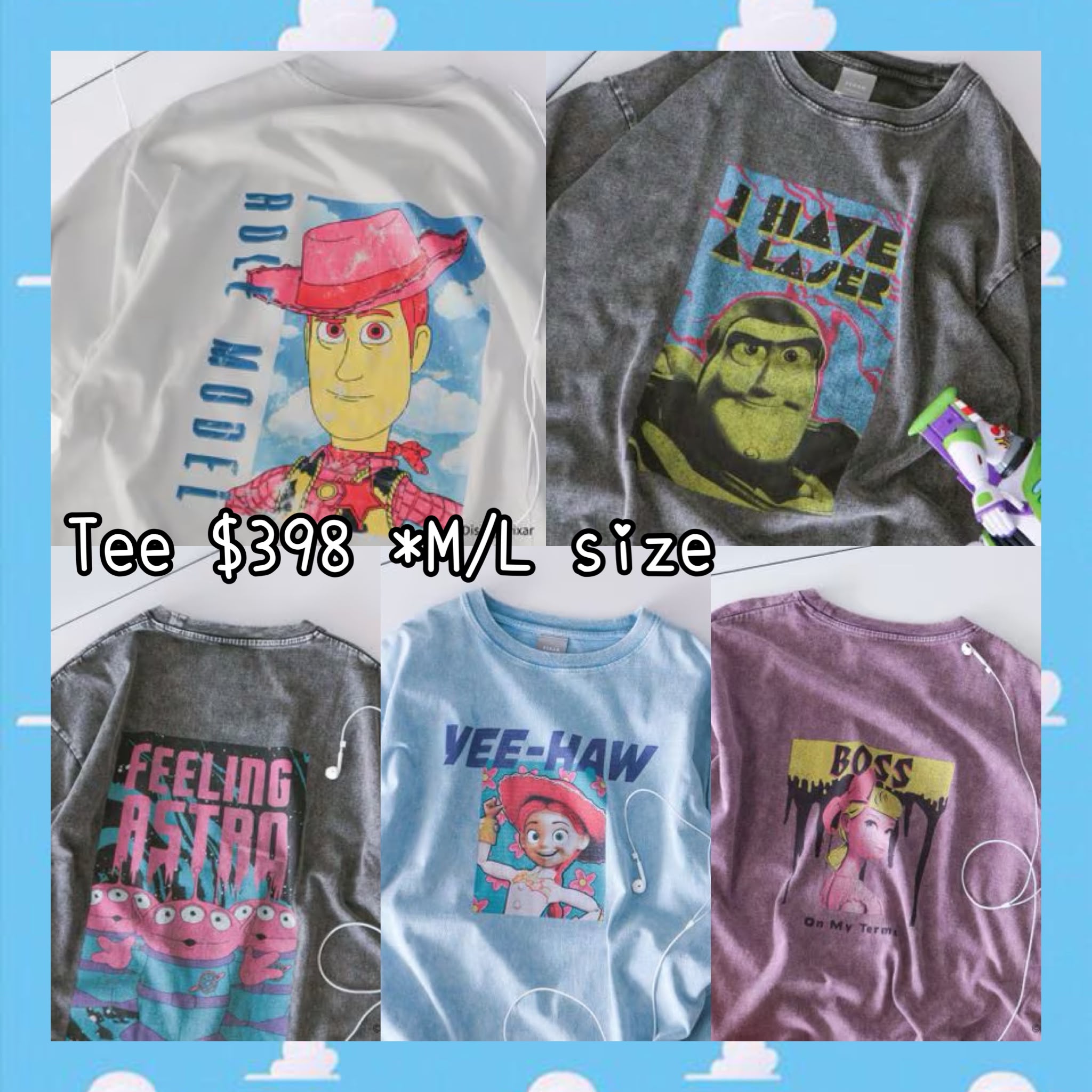 ：日本：TOY STORY 5 《RAGEBLUE》 TEE