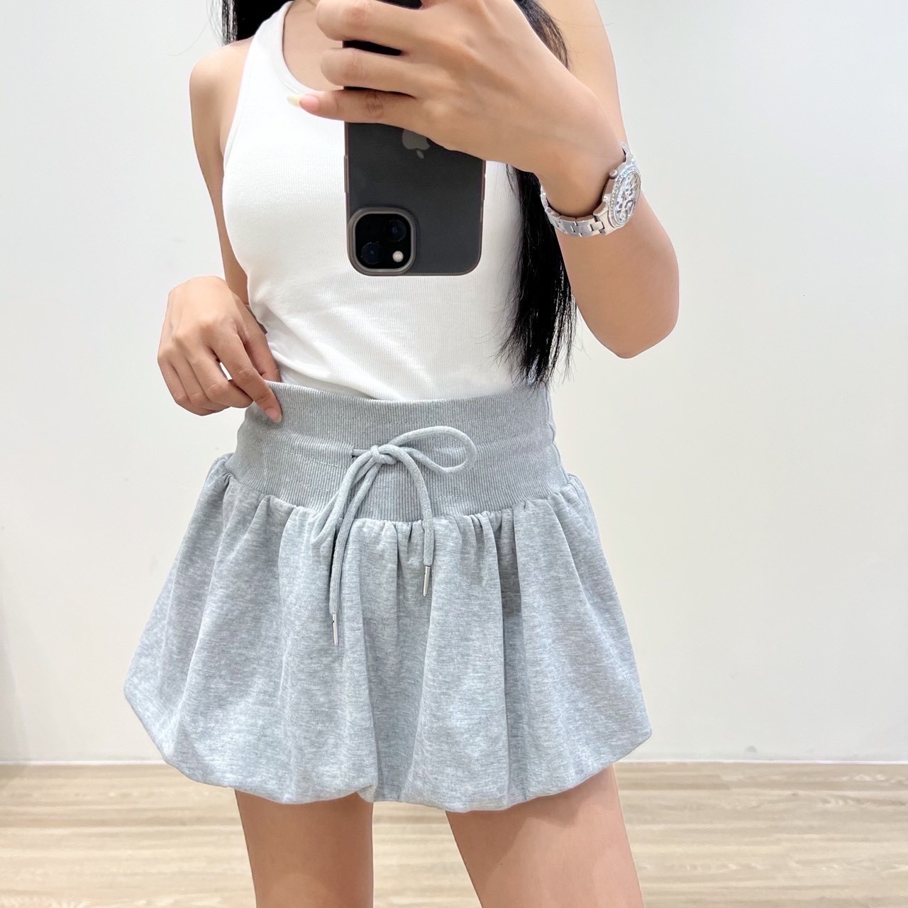 Bkk秋冬款 修腰泡泡裙