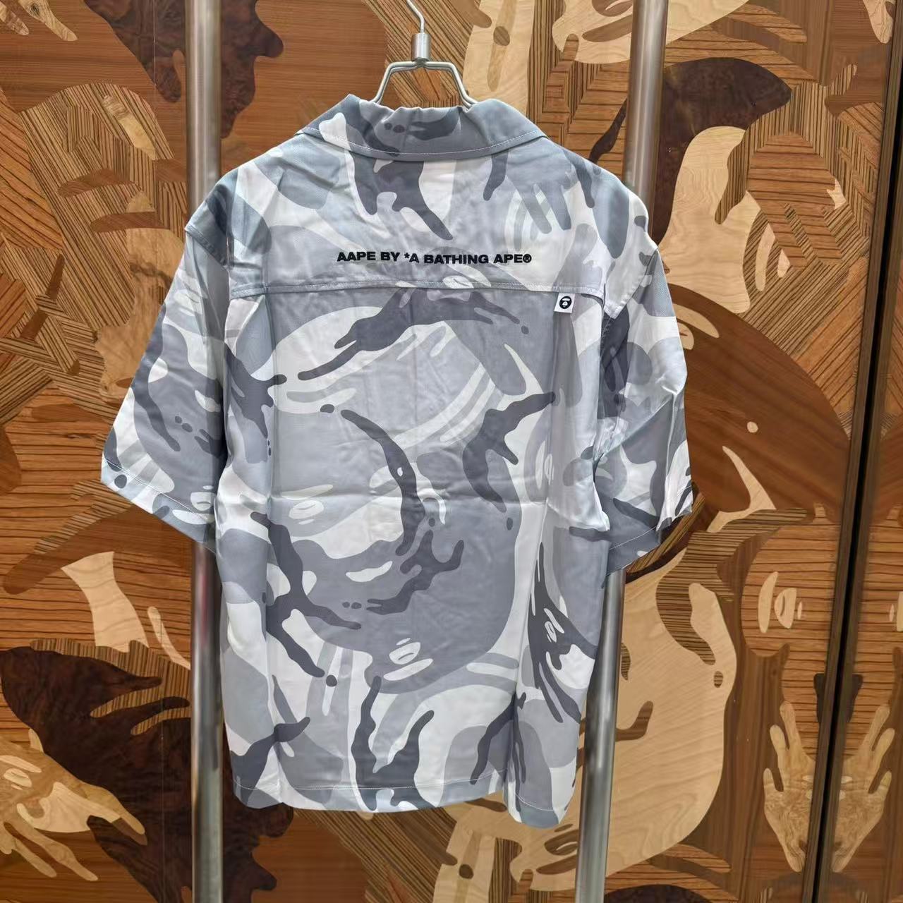 AAPE AAPESPORTS camo short sleeve shirt (8581)