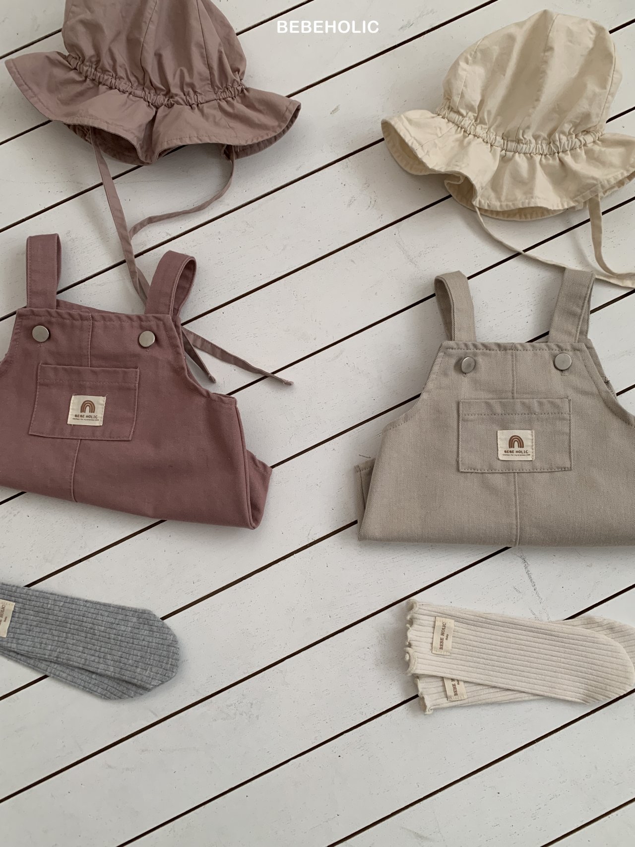 🌸預訂 韓國直送🌸🇰🇷BEBEHOLIC兩色口袋吊帶連身褲