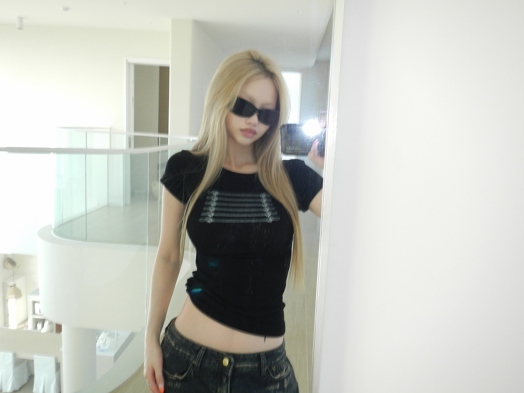 Edgy Rope Graphic Top