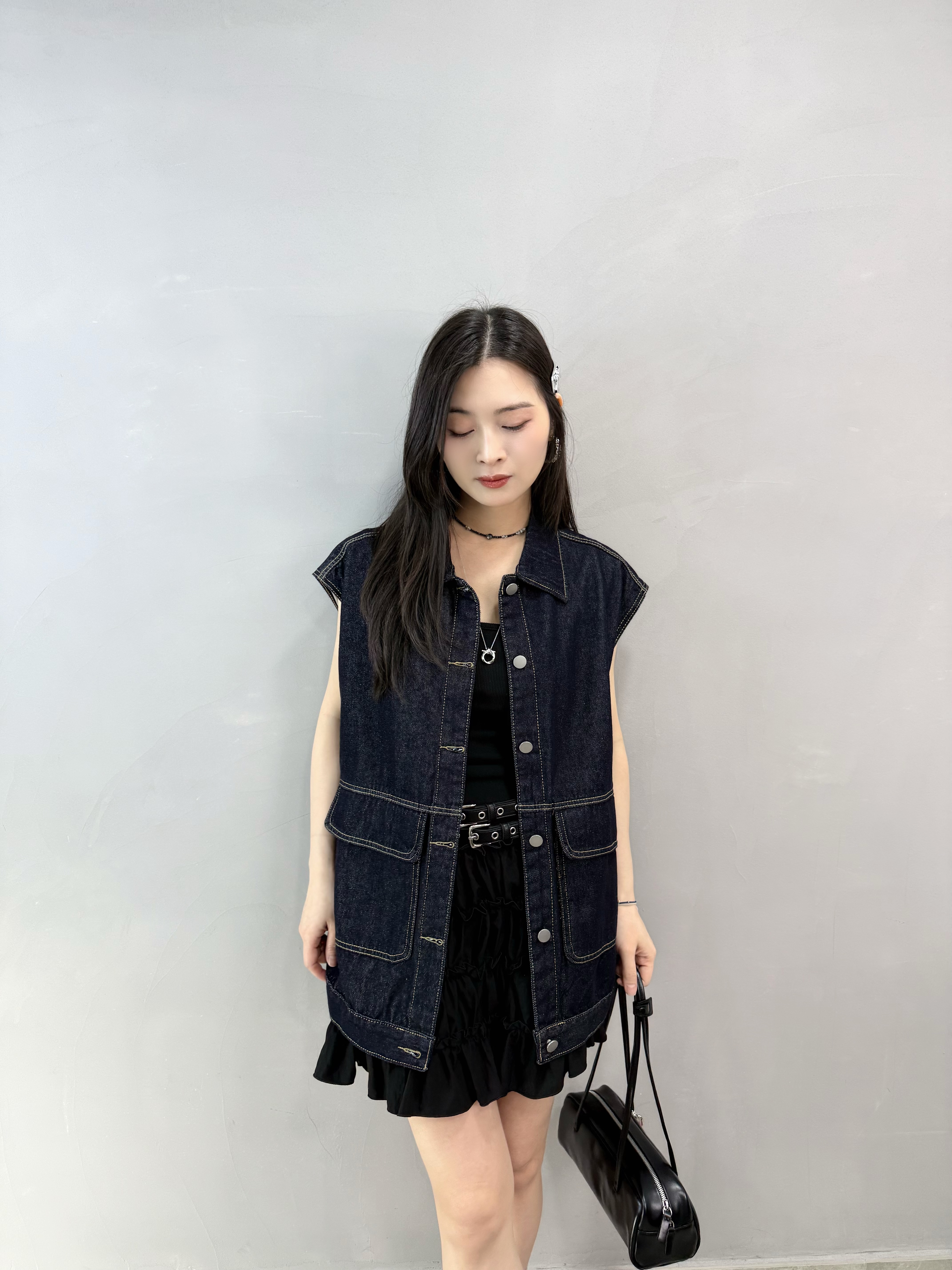 K60 背心拼ruffle Ops