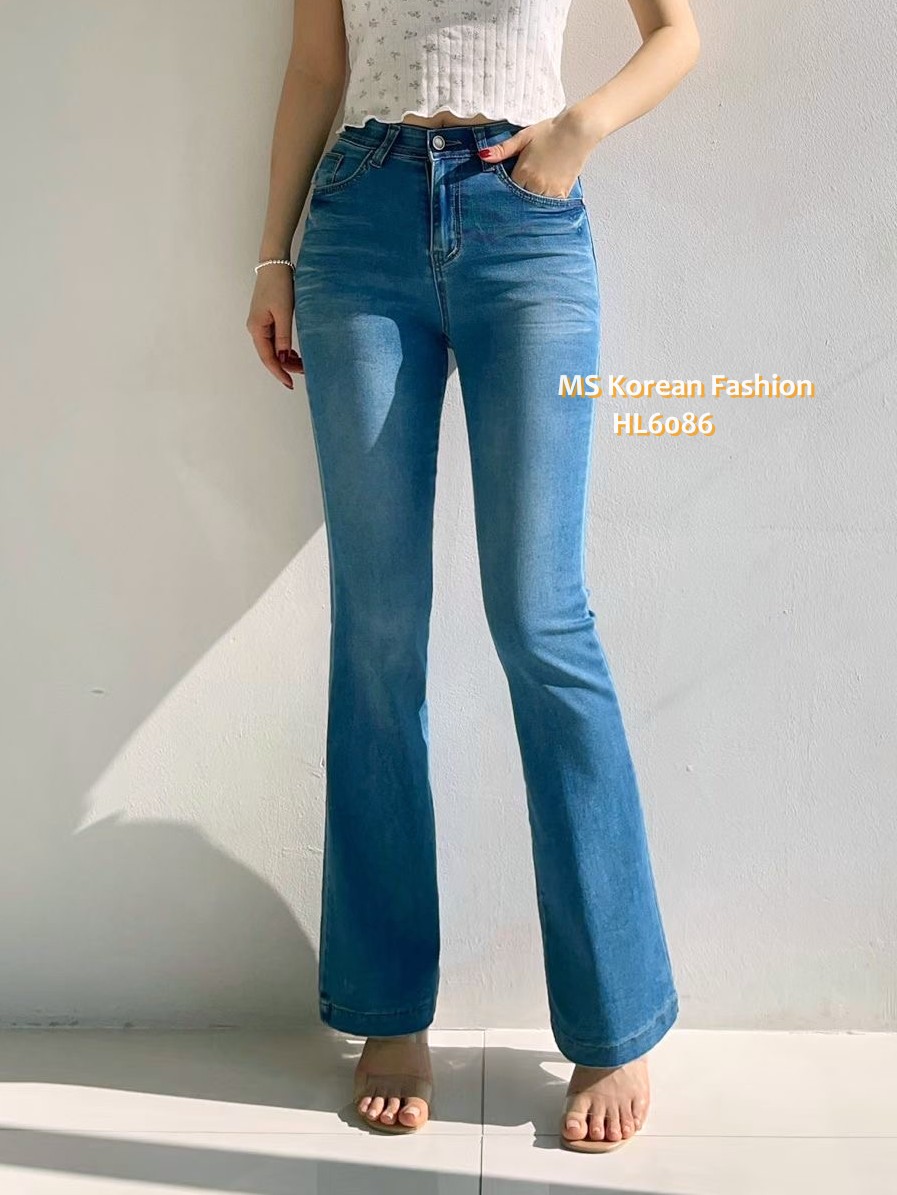 HL6086 韓國🌼Howluk春版牛奶面料喇叭牛