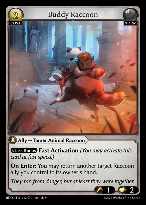 Buddy Raccoon / RDO-062 (C)