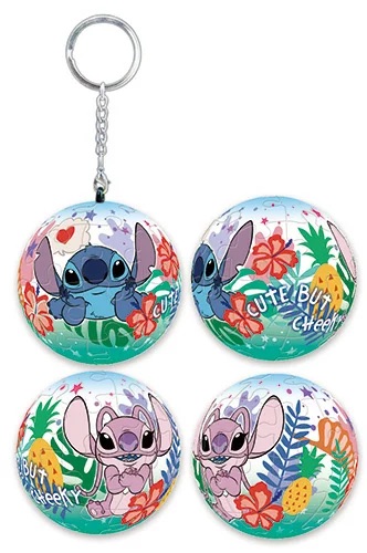 📦訂購 台灣代購 Disney 迪士尼 Stitch 史迪仔 24片球形鎖匙扣拼圖