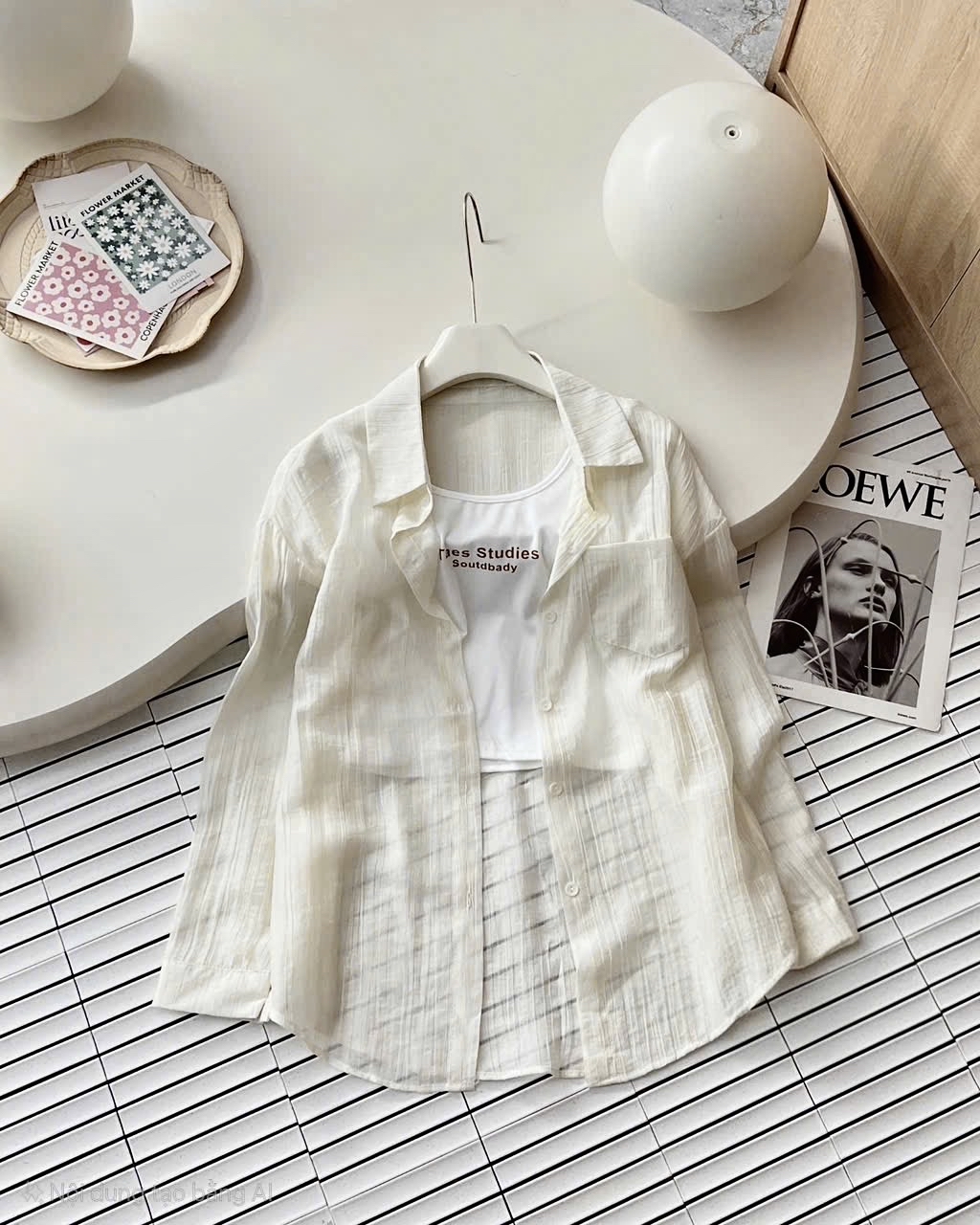 襯衫搭配T卹两件套