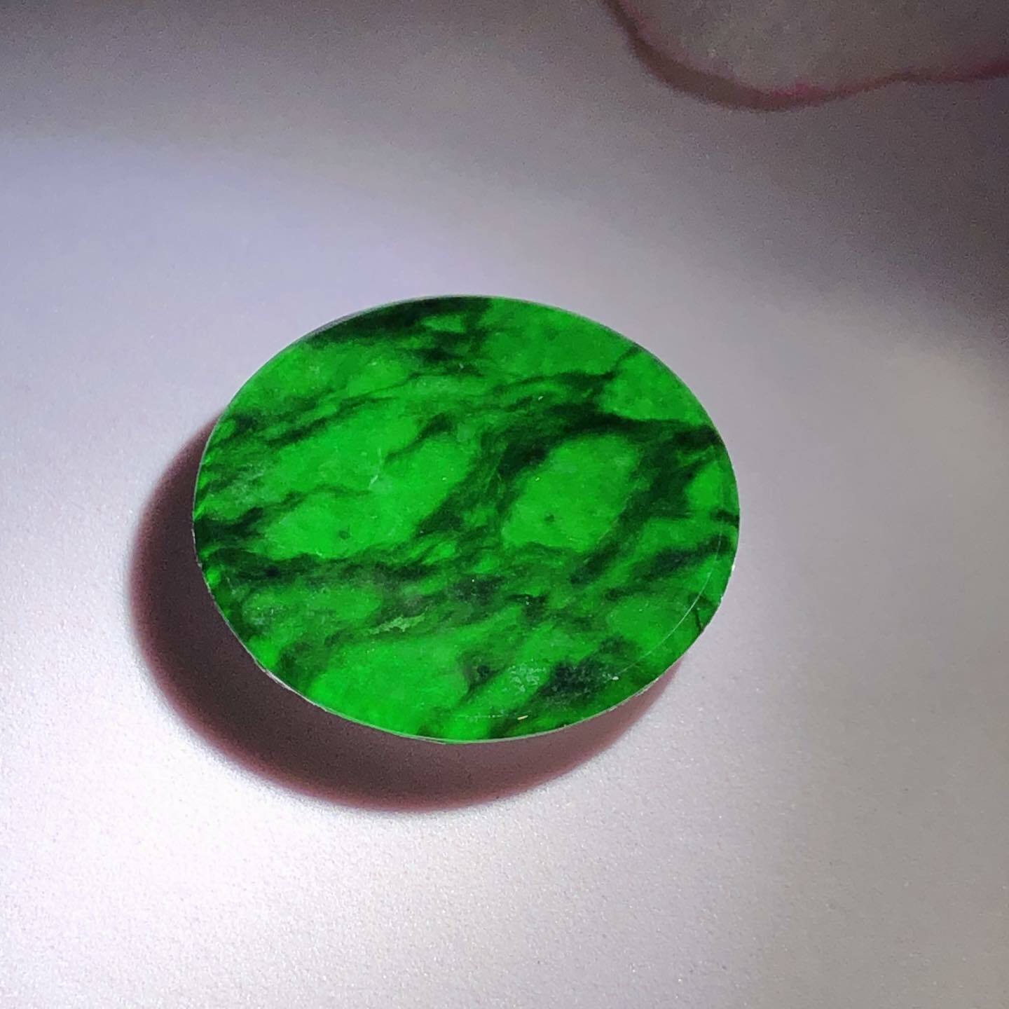 豹紋花青圓牌 - 1