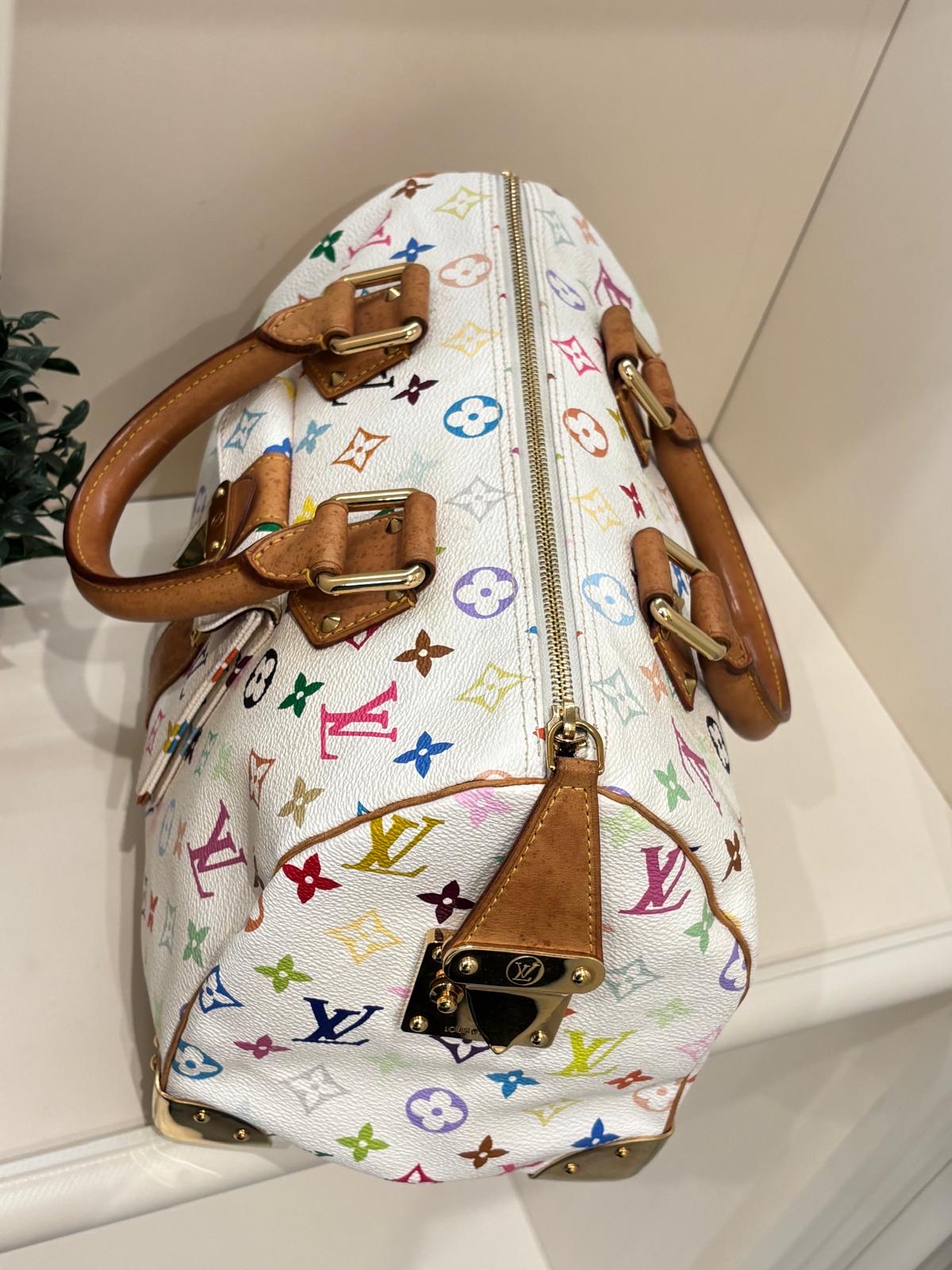 Lv speedy 30 限量版村上隆 100%Authentic ,88%new ✅dust bag