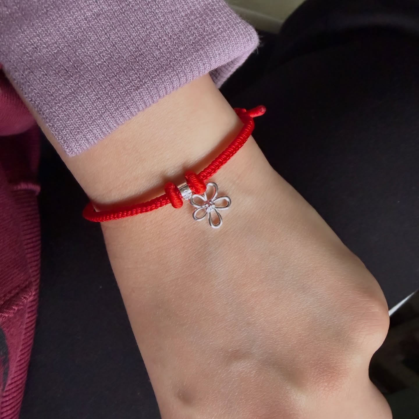 MBB001 編織紅繩x花花