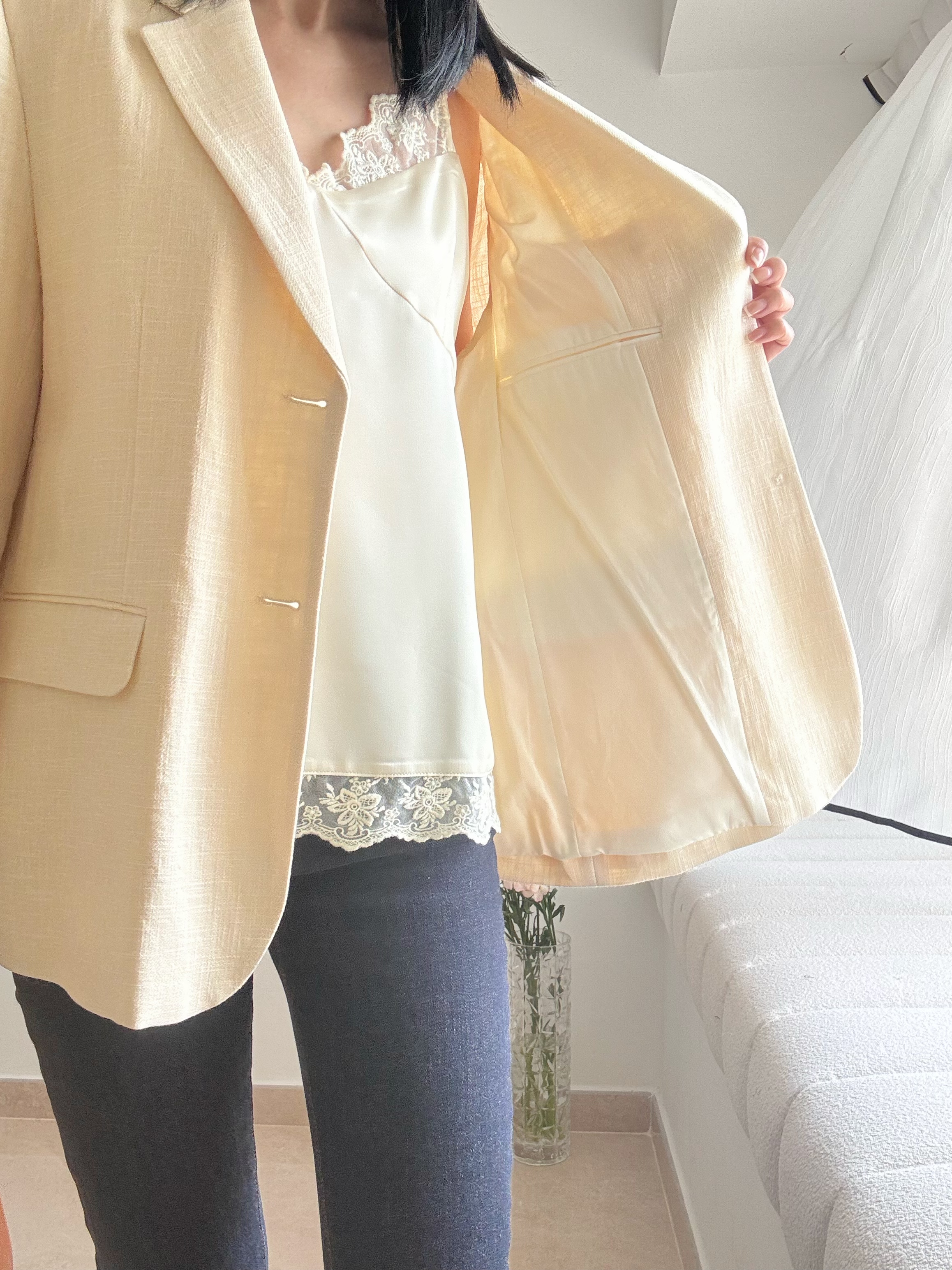 Summer Linen Blazer  (Cream only)