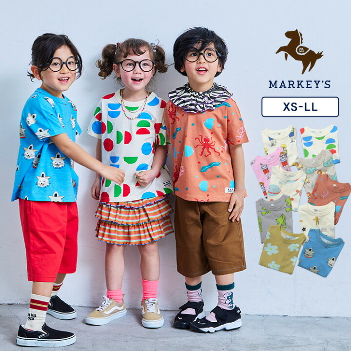 🇯🇵預訂 日本直送🇯🇵Markey’s十色吸晴趣味印花寬版短袖T恤