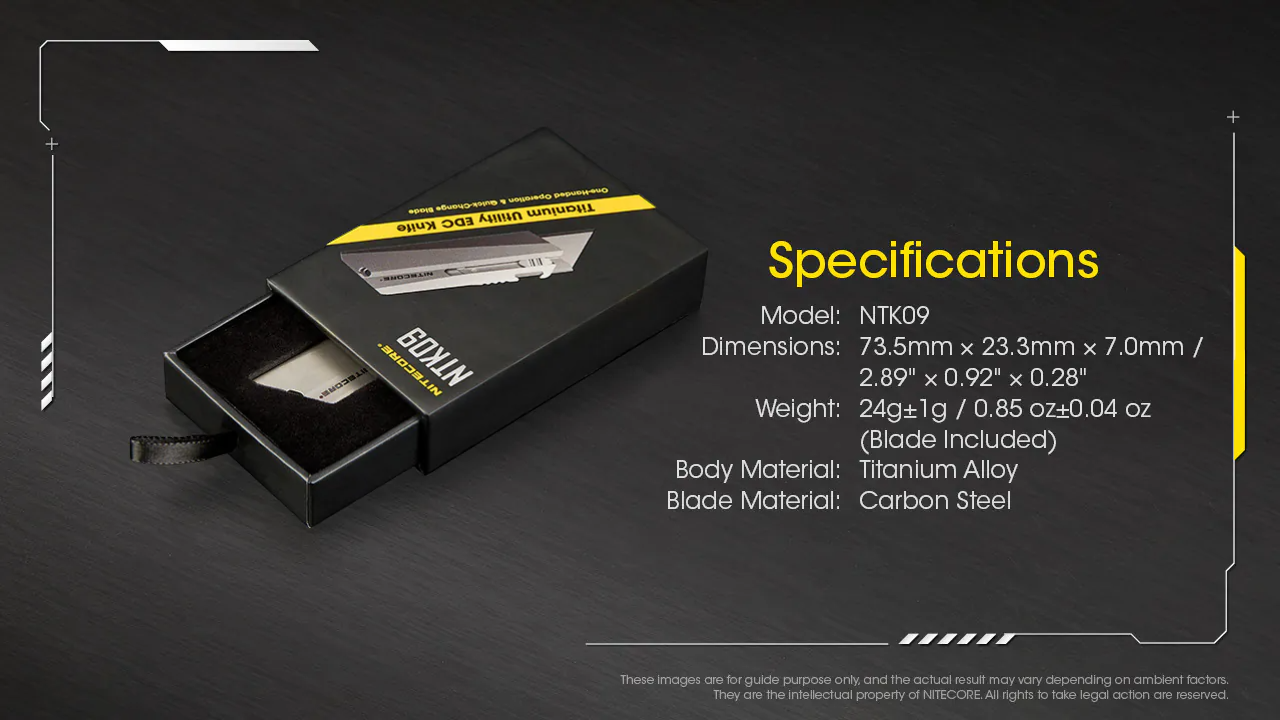 Nitecore NTK09 鈦合金刀