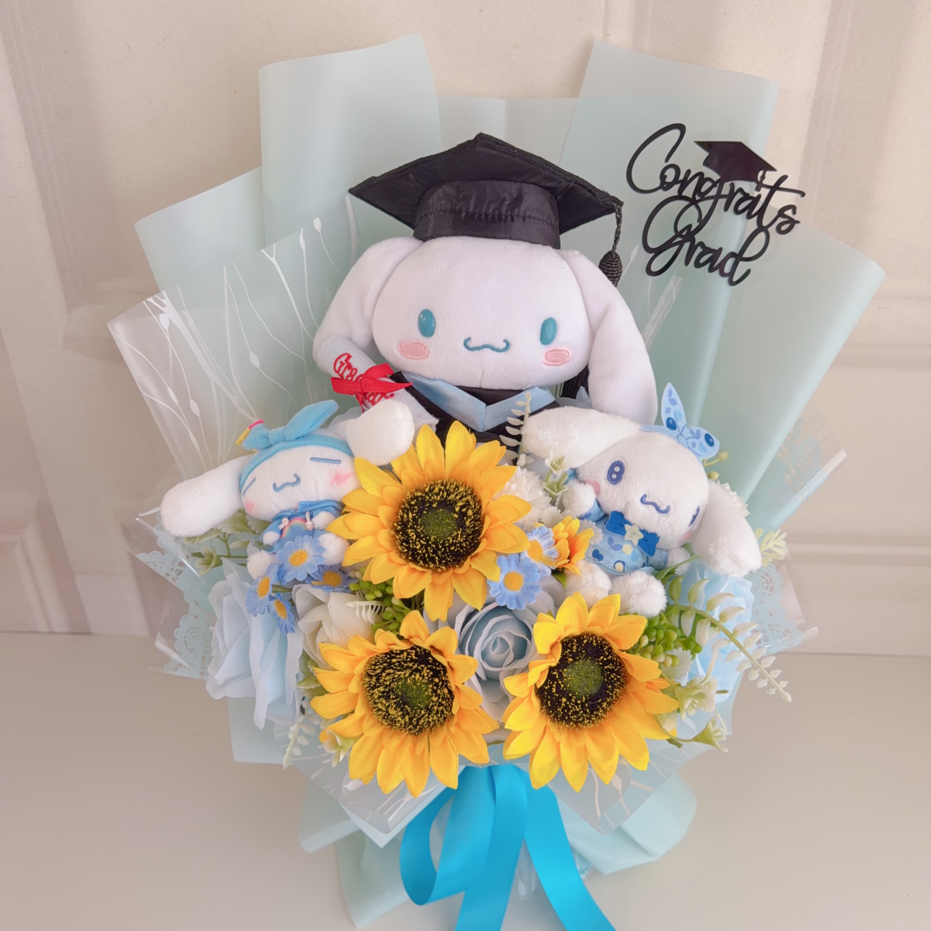 （現貨）肉桂狗畢業花束