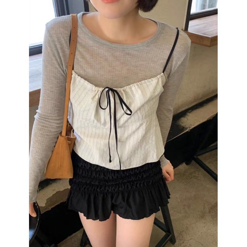 TP555韩系复古吊带