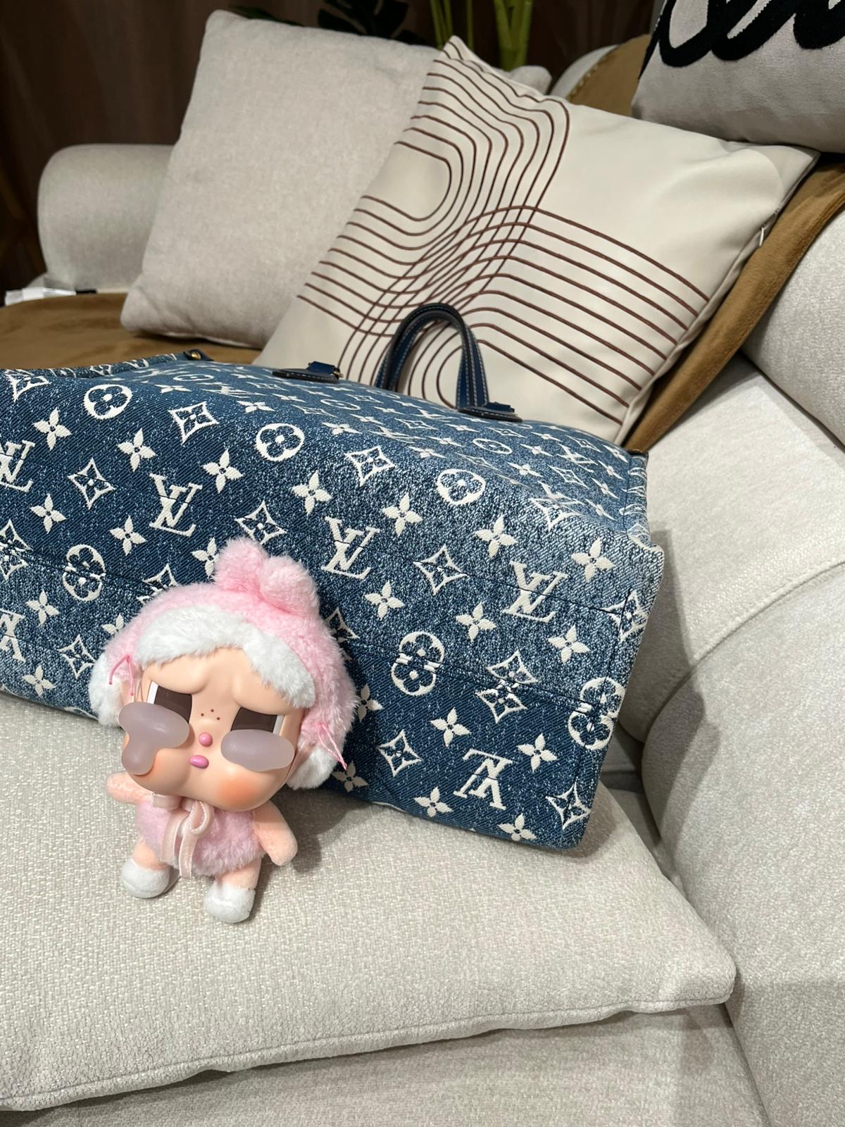 Lv on the go mm M59608 限量denim Nfc 100%Authentic,98%new✅dust bag